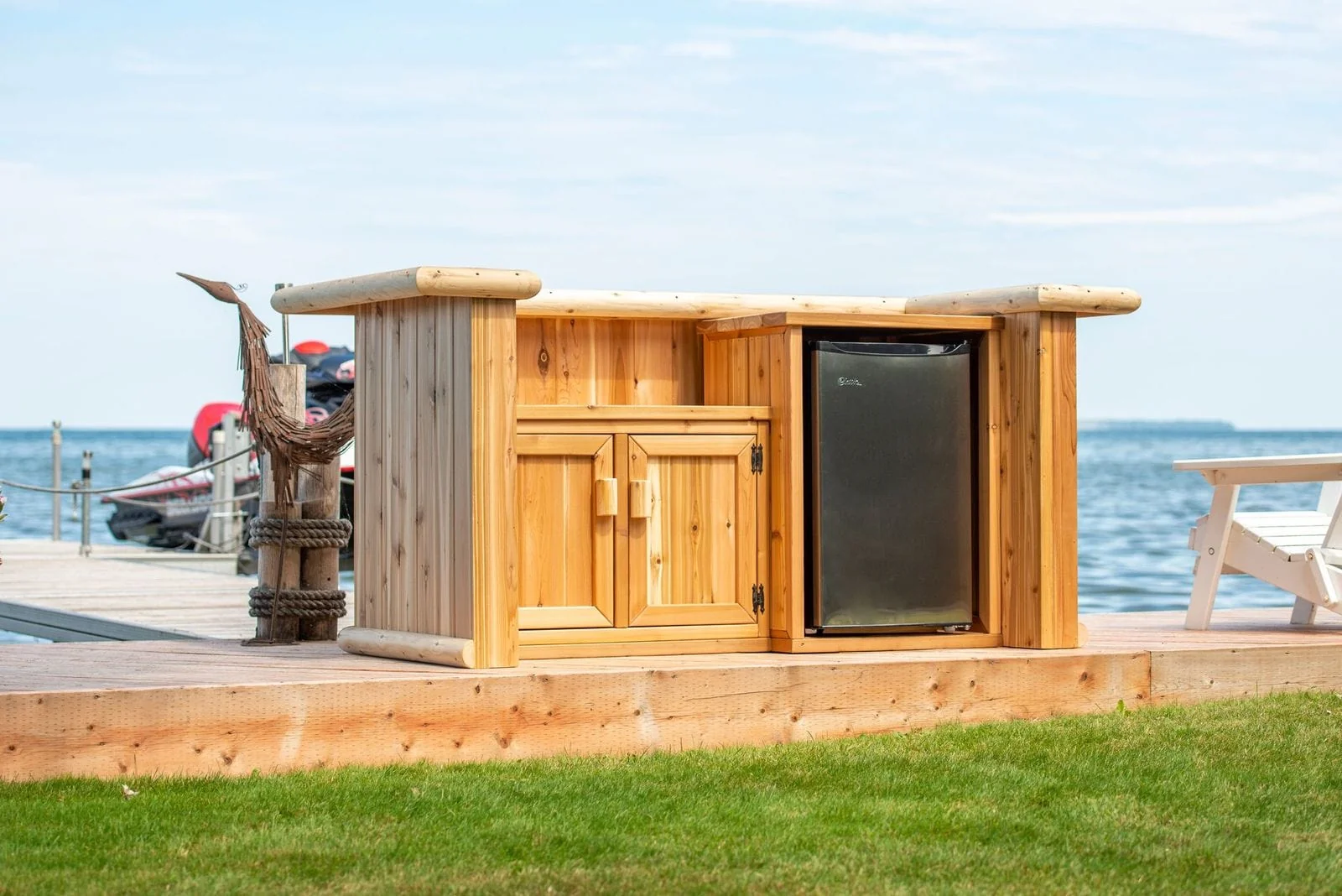 Dundalk Leisurecraft Canadian Timber Tropical Paradise Tiki Bar - Image 7