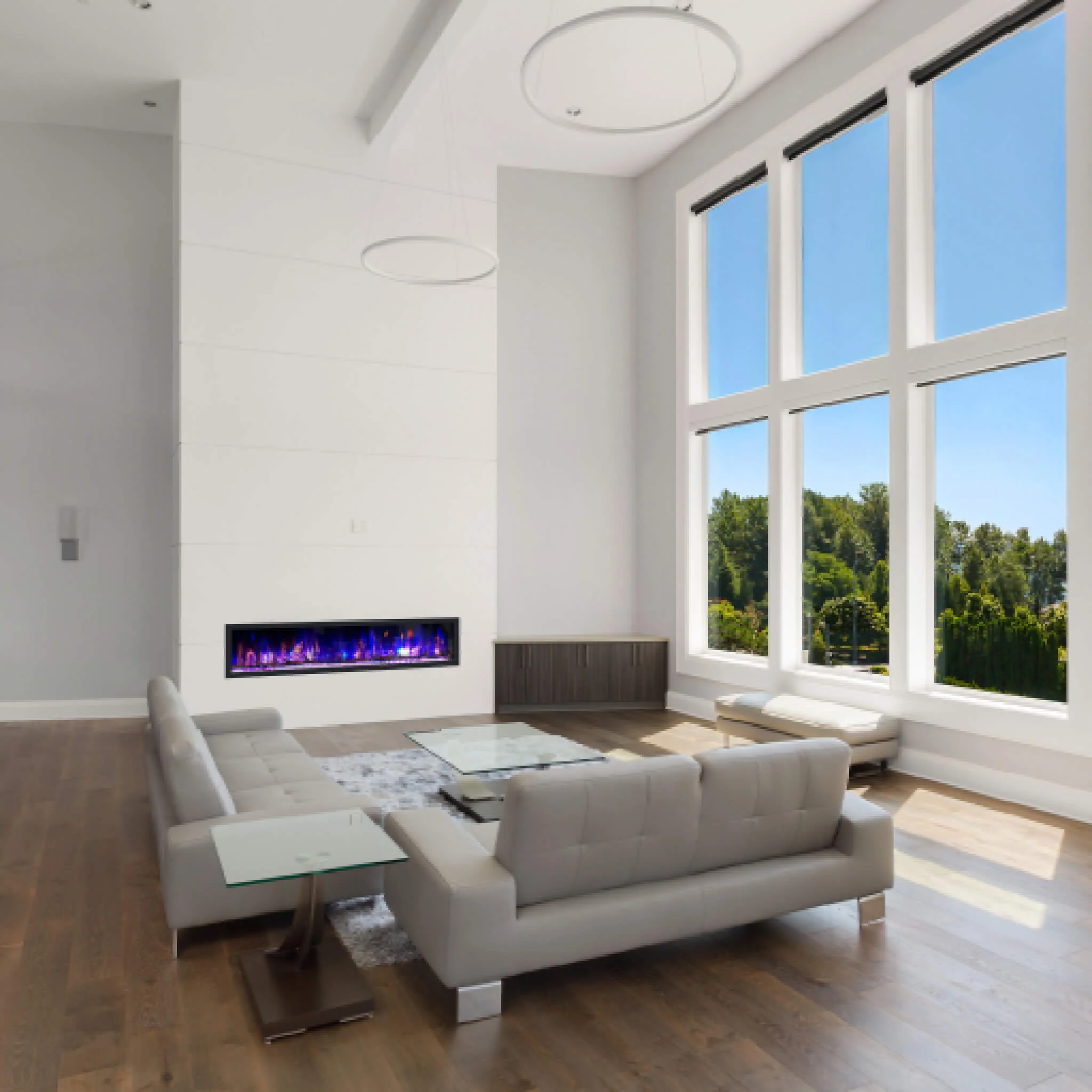 Dynasty Cascade 74" Smart Linear Electric Fireplace [DY-BTX74] - Image 11