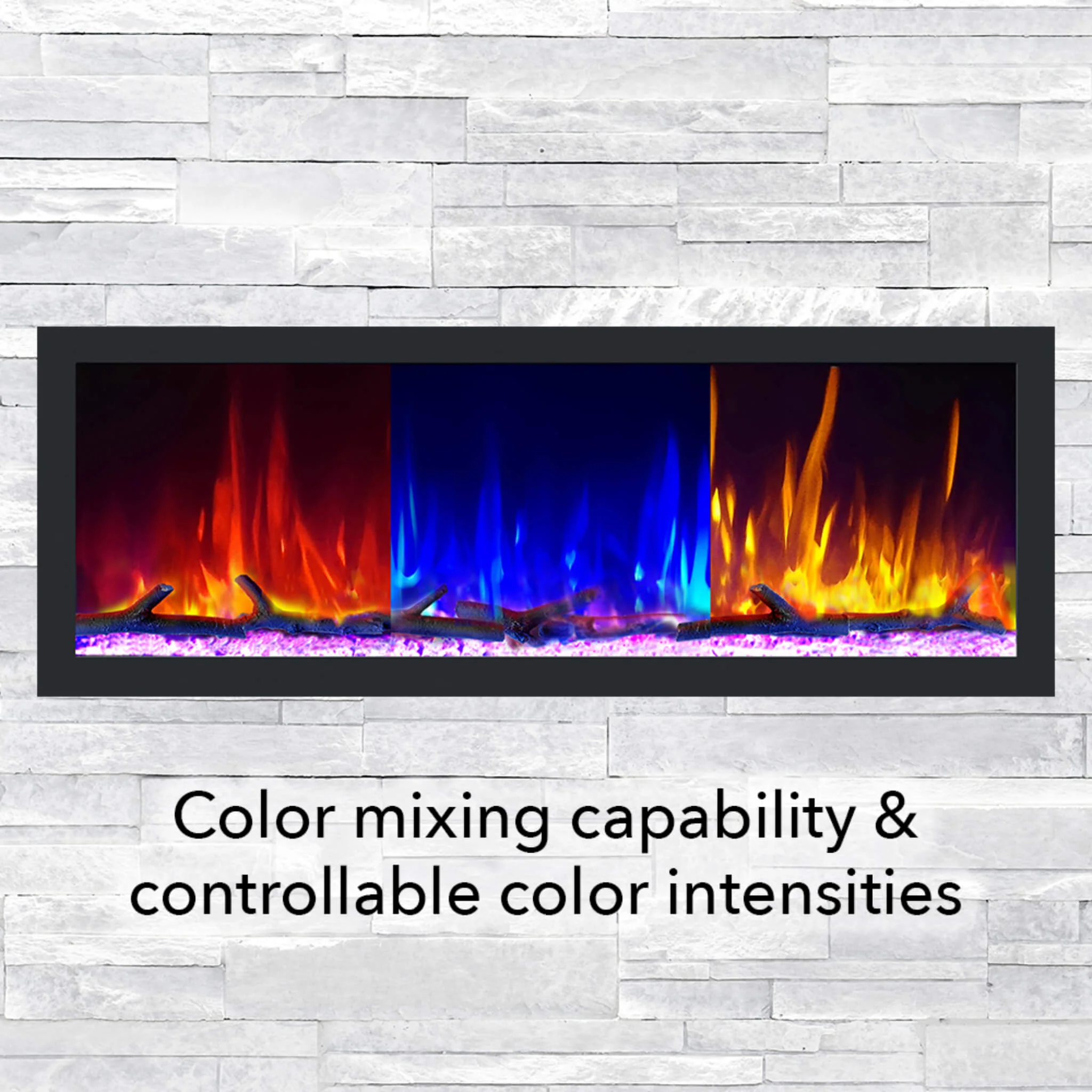 Dynasty Cascade 74" Smart Linear Electric Fireplace [DY-BTX74] - Image 5