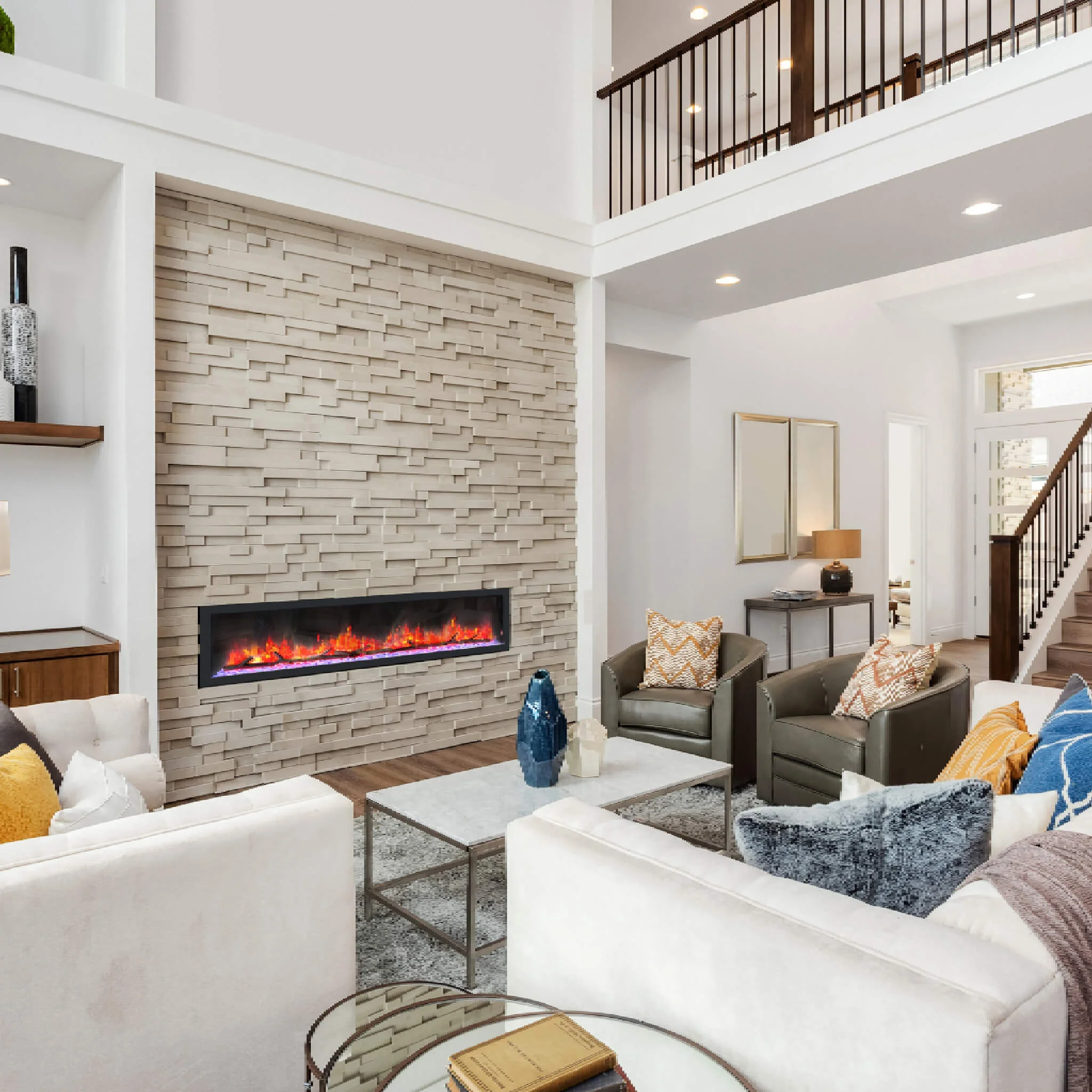 Dynasty Cascade 74" Smart Linear Electric Fireplace [DY-BTX74] - Image 8