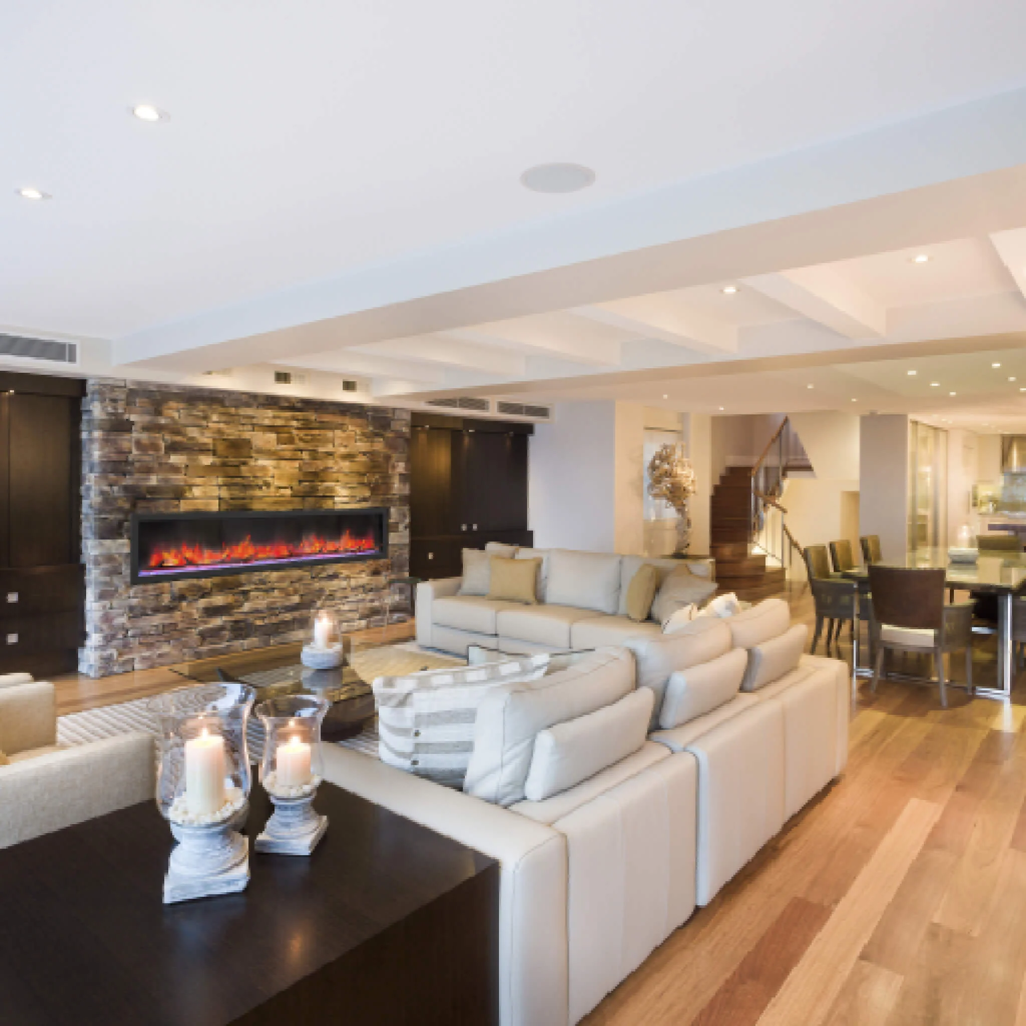 Dynasty Cascade 82" Recessed Linear Electric Fireplace [DY-BTX82] - Image 11