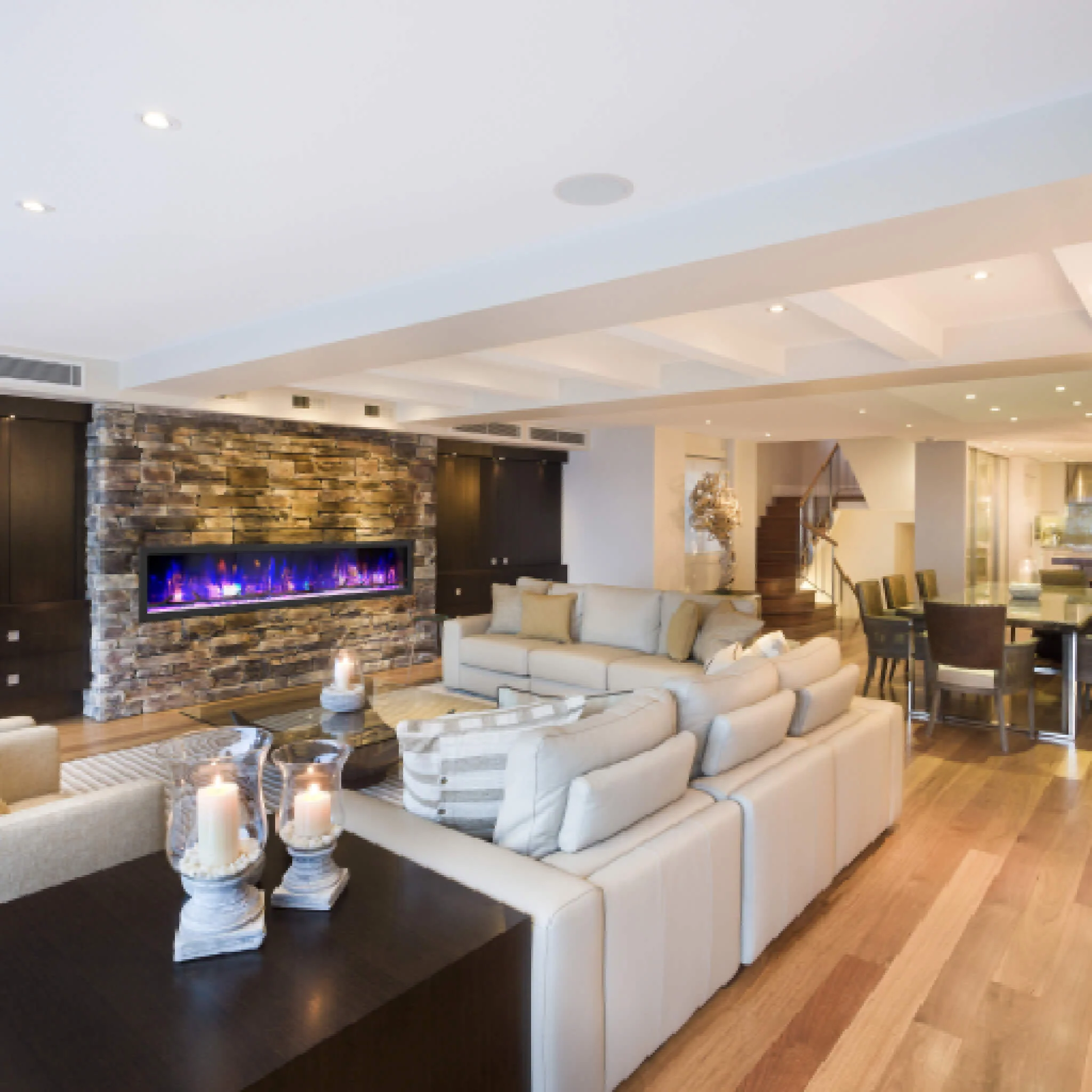 Dynasty Cascade 82" Recessed Linear Electric Fireplace [DY-BTX82] - Image 13