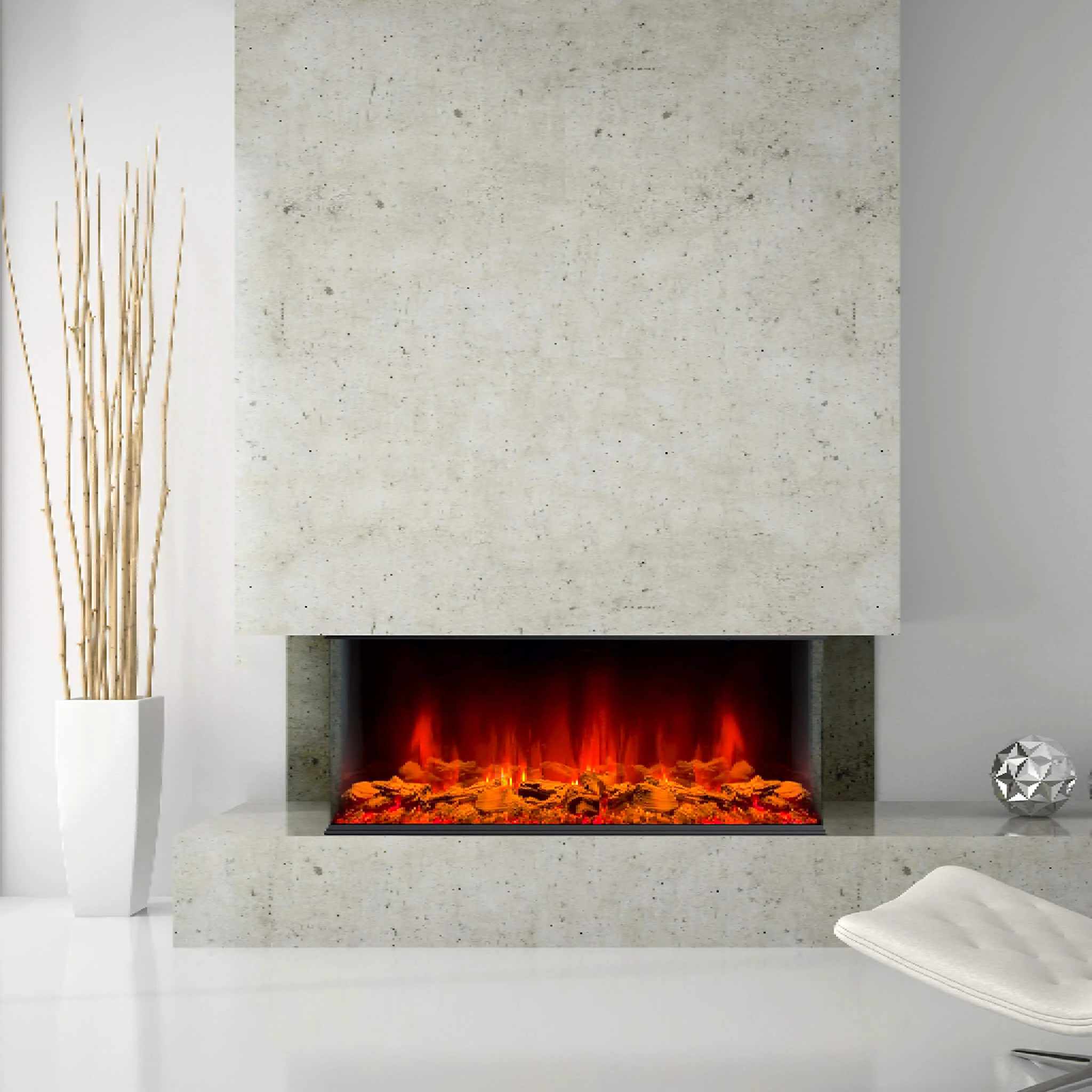 Dynasty Melody 40" Multi-Sided Smart Electric Fireplace With Remote Control [DY-BTS40] - Image 6