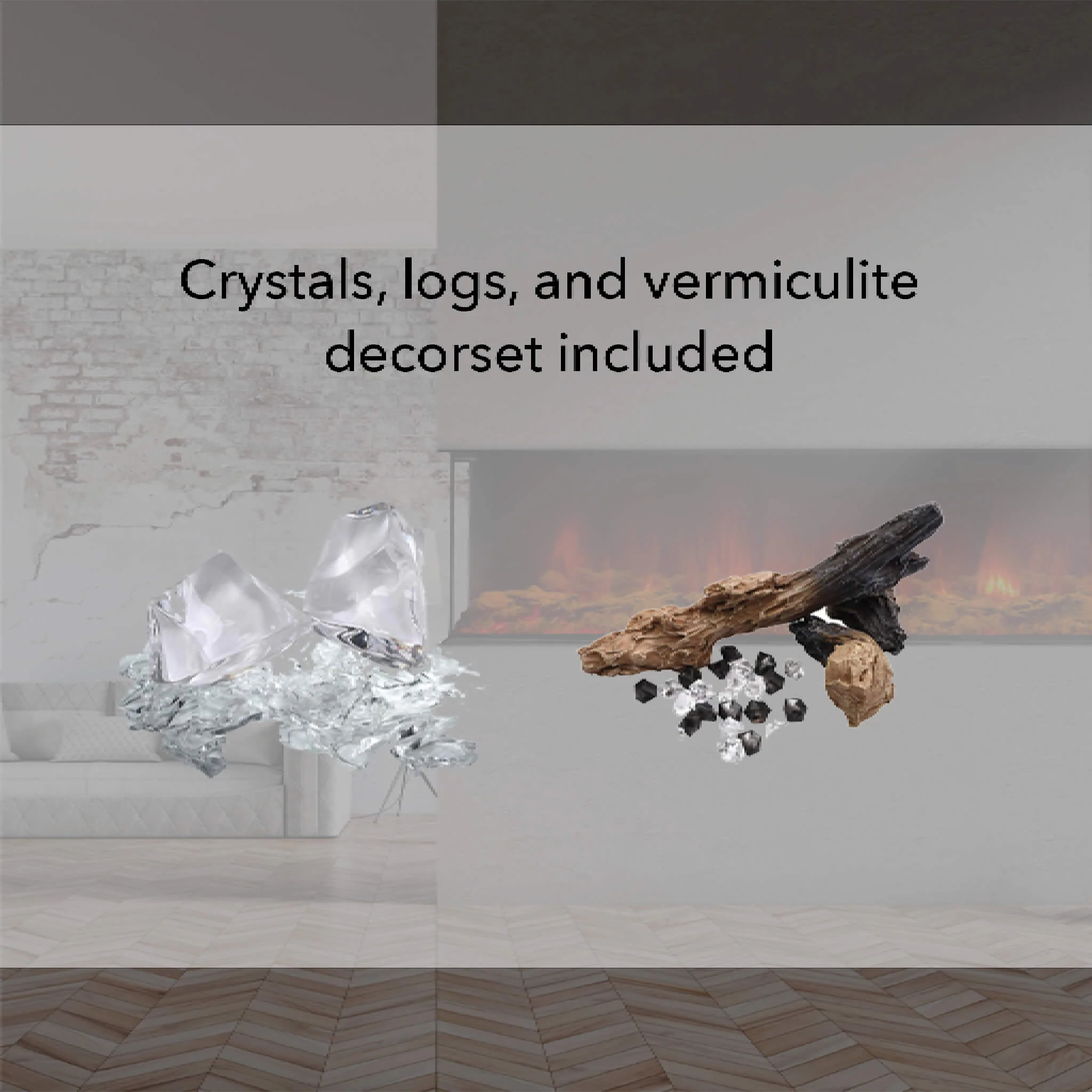 Dynasty Melody 64" Built-In 3 Sided Smart Electric Fireplace [DY-BTS60] - Image 6