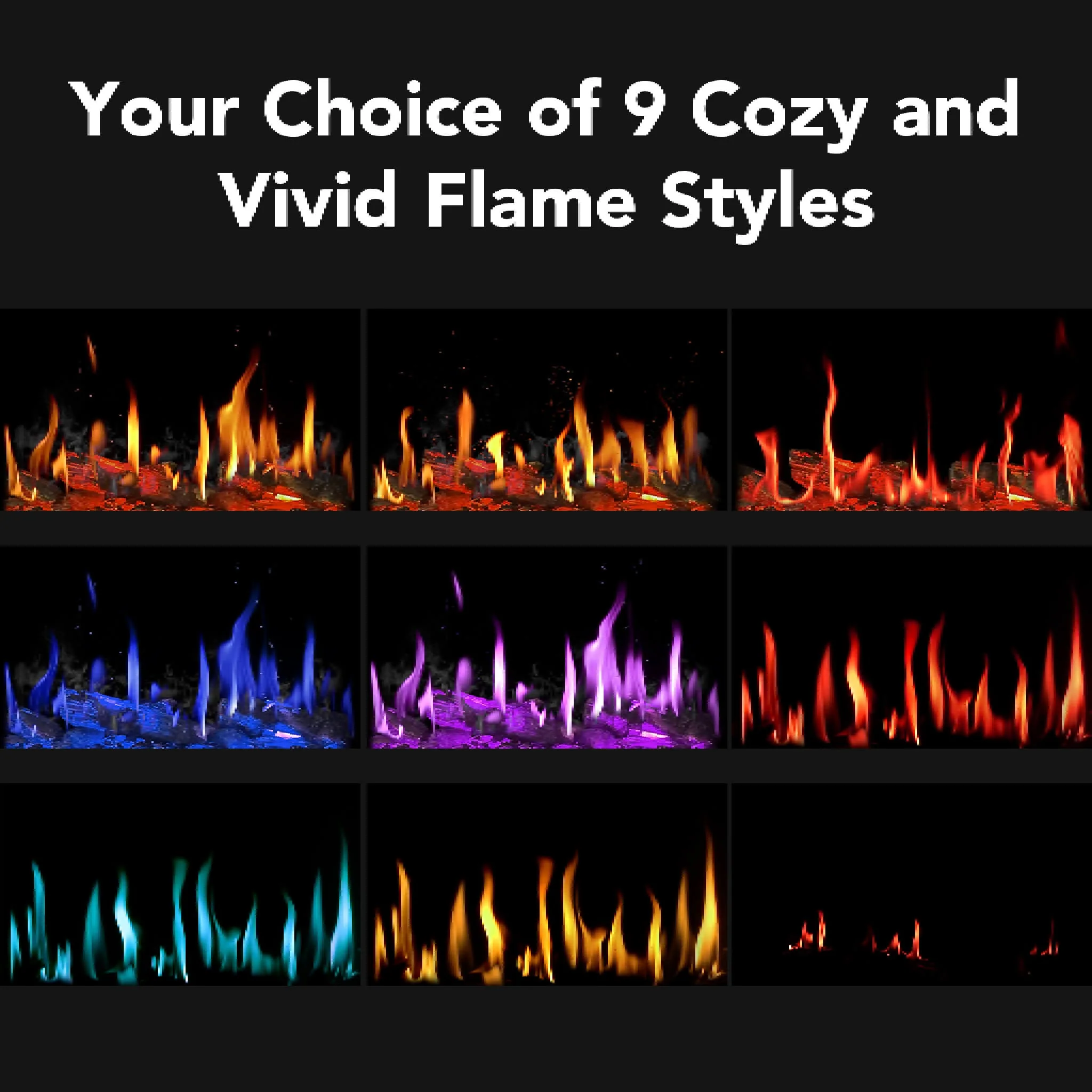 Dynasty Tempo 100" Virtual Linear Electric Fireplace [DY-FVX100] - Image 5