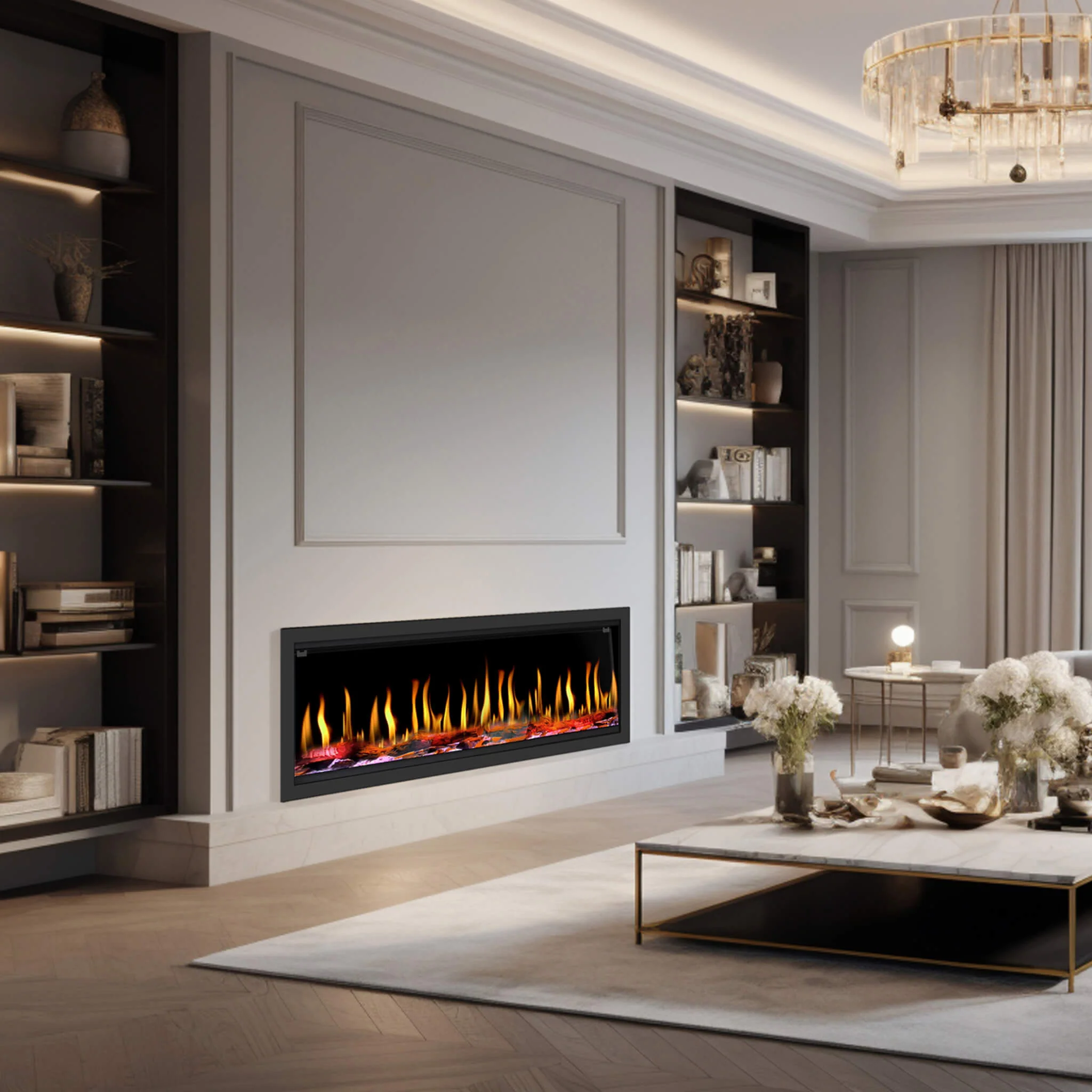 Dynasty Tempo 52" Smart Virtual Linear Electric Fireplace With Dynasty App [DY-FVX52] - Image 7