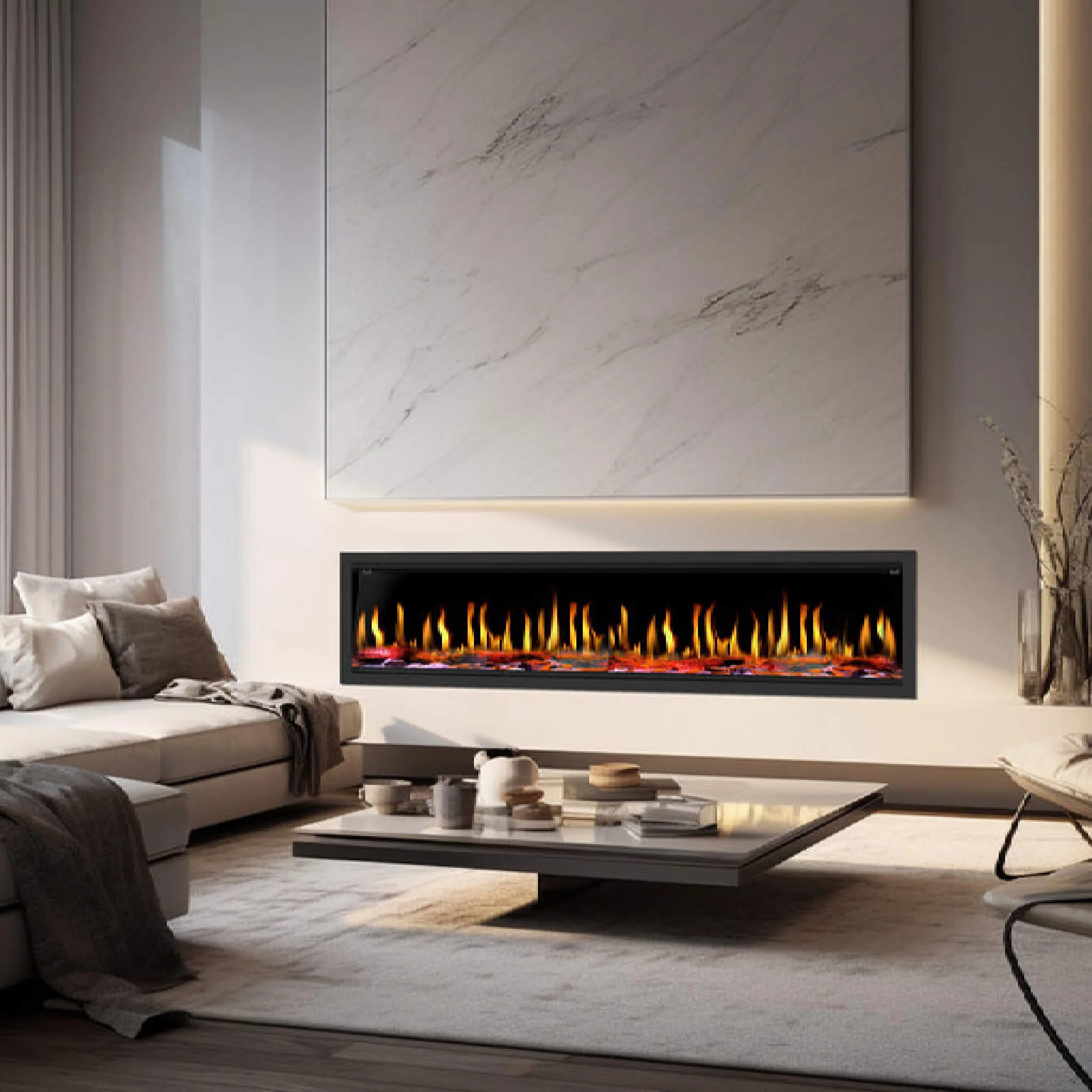 Dynasty Tempo 76" Virtual Linear Electric Fireplace [DY-FVX76] - Image 7
