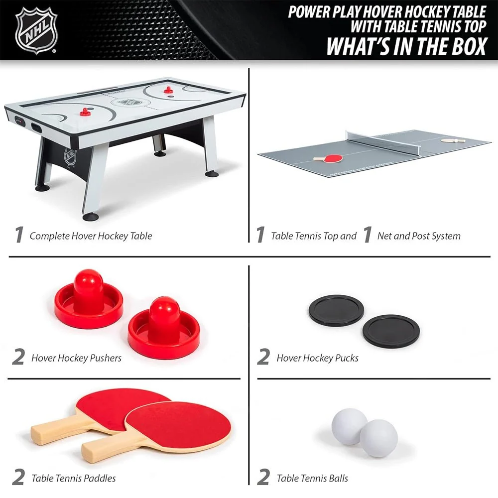Eastpoint 2-In-1 Air Hockey Table Tennis Multi-Game Table, 80" (93847625) - Image 2