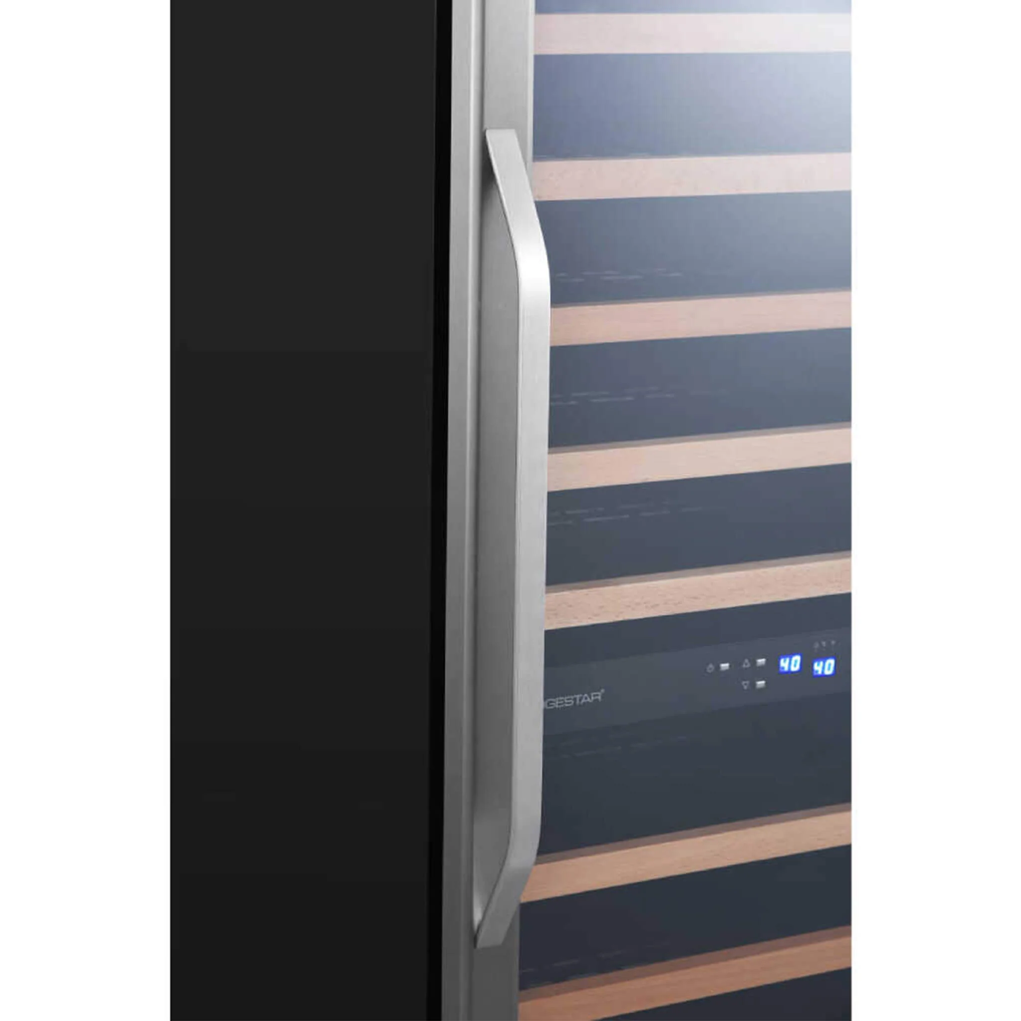 Edgestar 141 Bottle Capacity Freestanding Dual Zone Wine Cooler With Interior Lighting, 24" (SAK49245) - Image 7