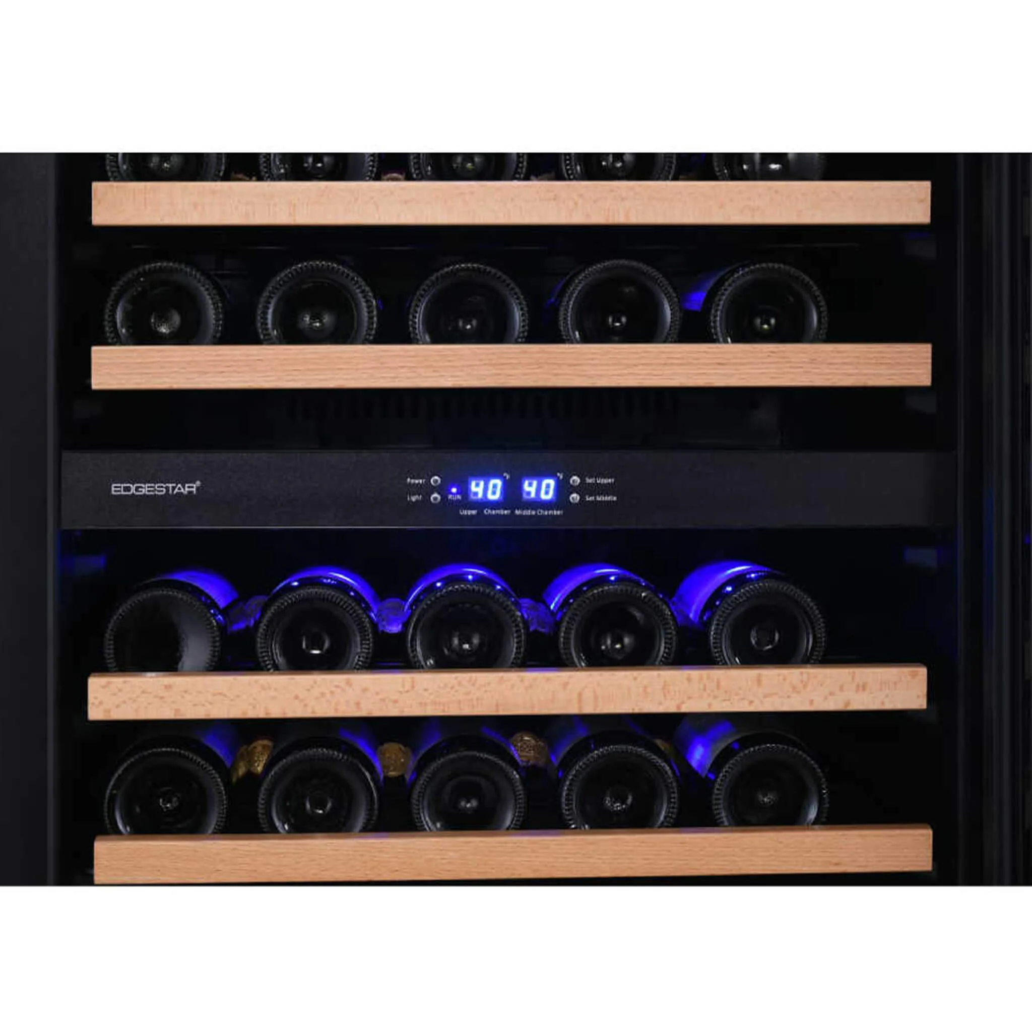 Edgestar 24" Wide 131 Bottle Capacity Built-In Triple Zone Wine Cooler (SAK65891) - Image 13