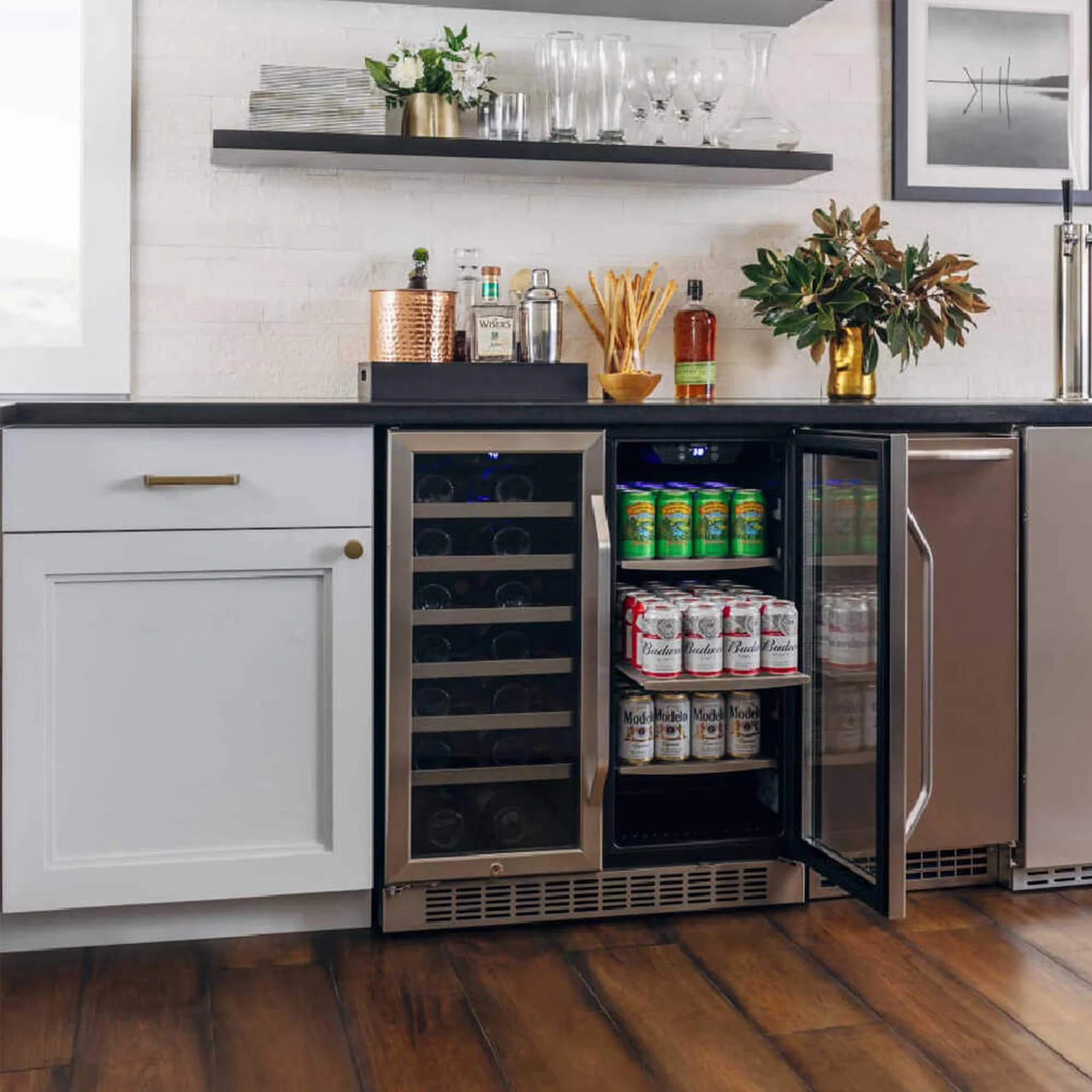 Edgestar 30" Wide 28 Bottle Built In Dual Zone Beverage Center With 86 Can Capacity (SAK35972) - Image 5