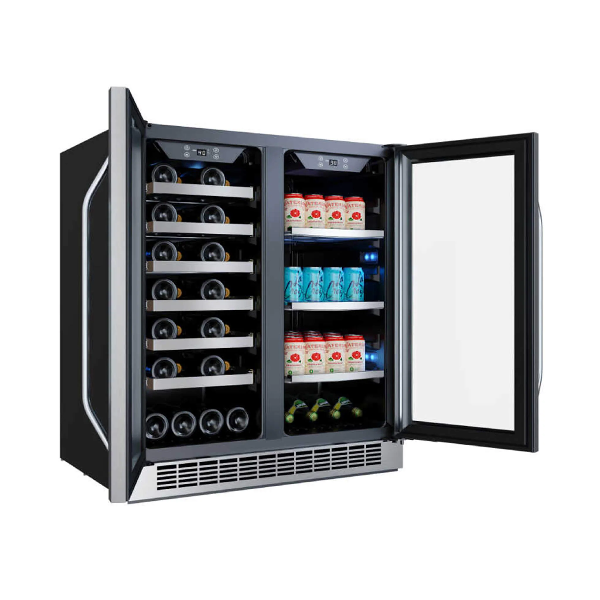 Edgestar 30" Wide 28 Bottle Built In Dual Zone Beverage Center With 86 Can Capacity (SAK35972) - Image 8