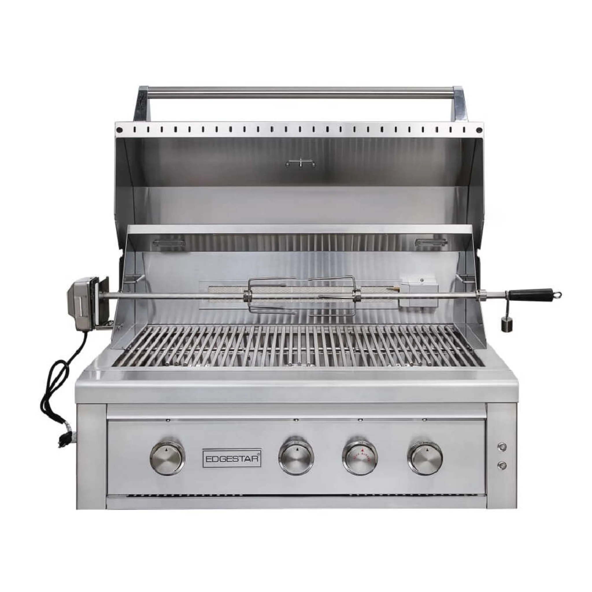 Edgestar 89K BTU 36" Natural Gas Freestanding Grill Cart With Lighting Knobs & Rotisserie (SAK12573) - Image 5