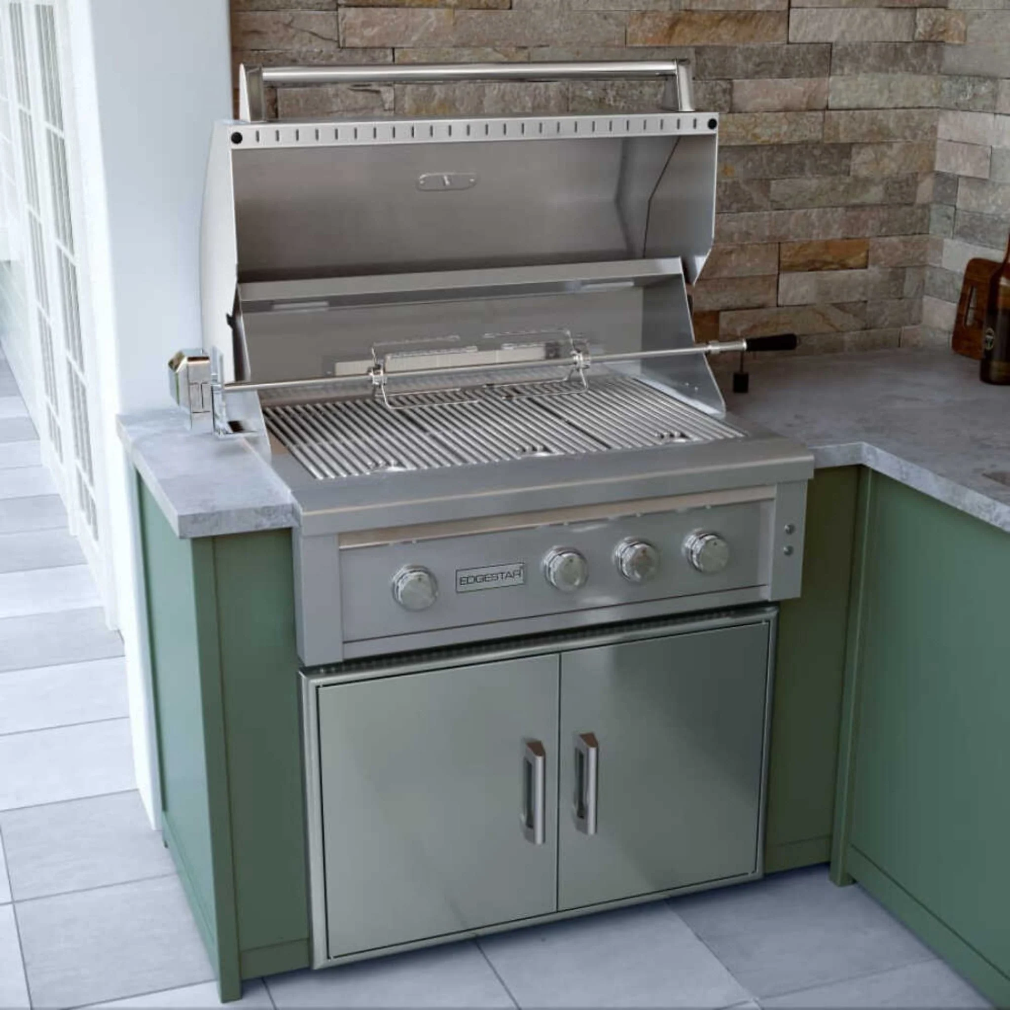 Edgestar 89K BTU 42" Built-In Natural Gas Grill With Insulated Jacket And Double Access Doors Insulated Jacket (SAK94627) - Image 4
