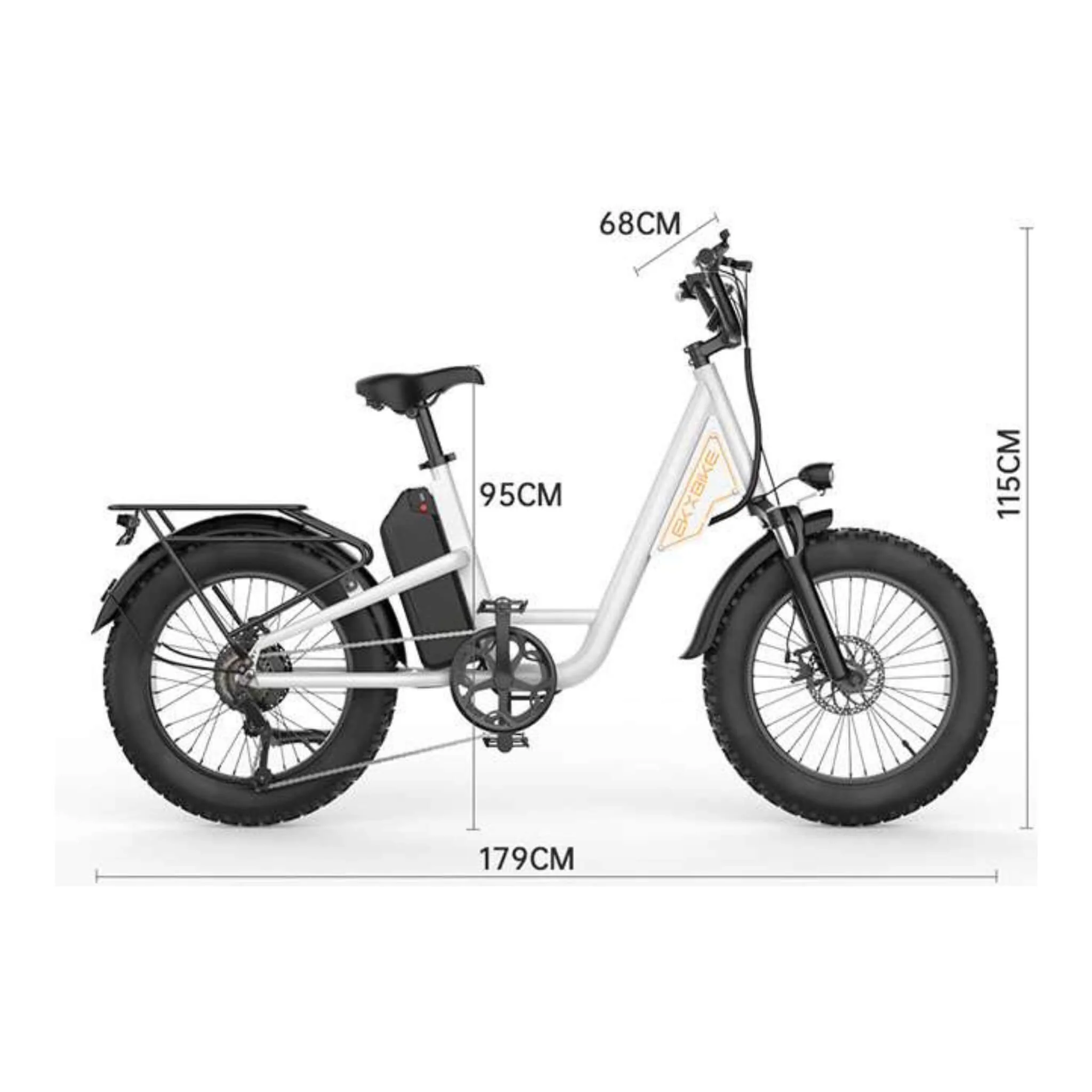 EKX L1 1000W 48V/15.6AH Electric Mountain Fat Tire Bike, 20" (SAK27491) - Image 4