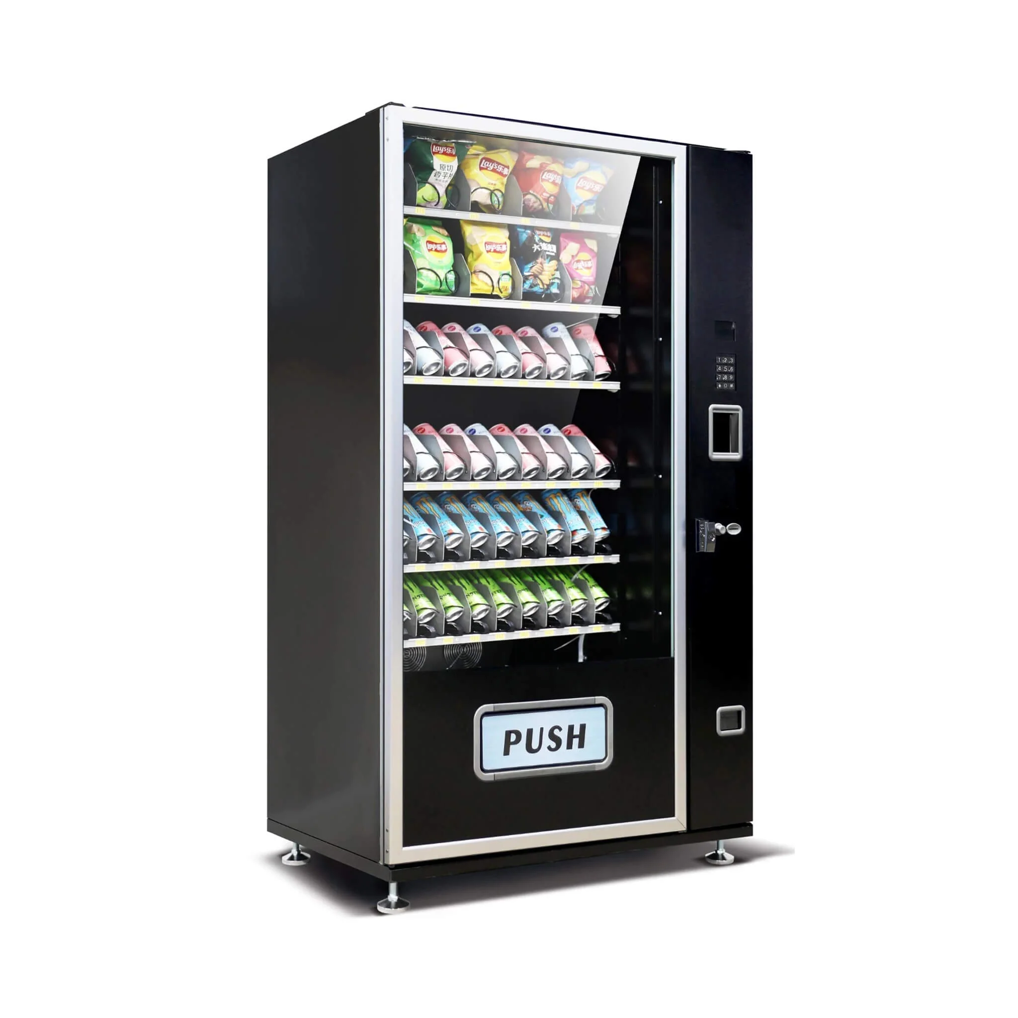 Epx Extra Large 6FT Snacks And Drinks Combo Vending Machine With Dual Zone Refrigeration And Bill Acceptor [EP-G660] (SAK12960) - Image 6