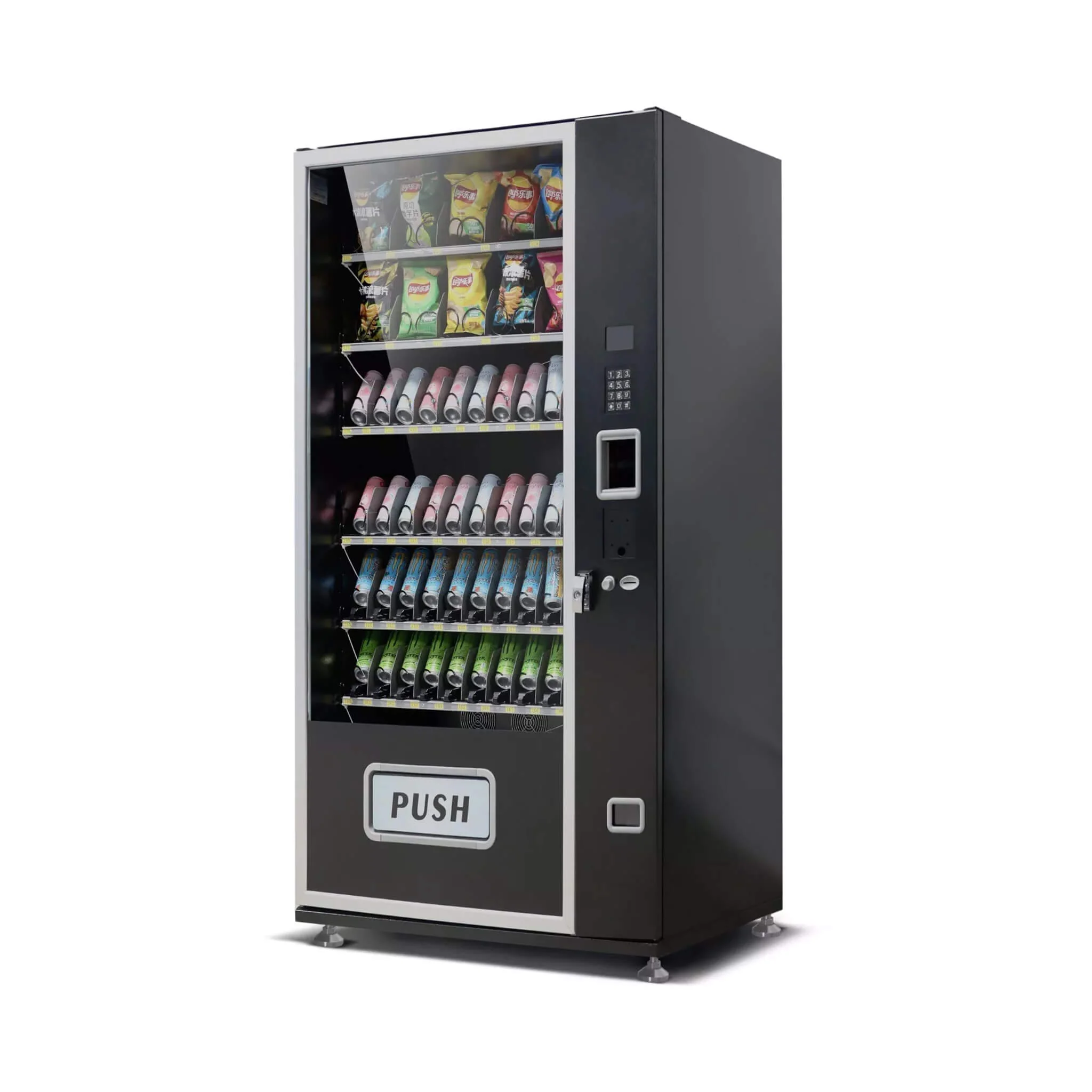Epx Extra Large 6FT Snacks And Drinks Combo Vending Machine With Dual Zone Refrigeration And Bill Acceptor [EP-G660] (SAK12960) - Image 7