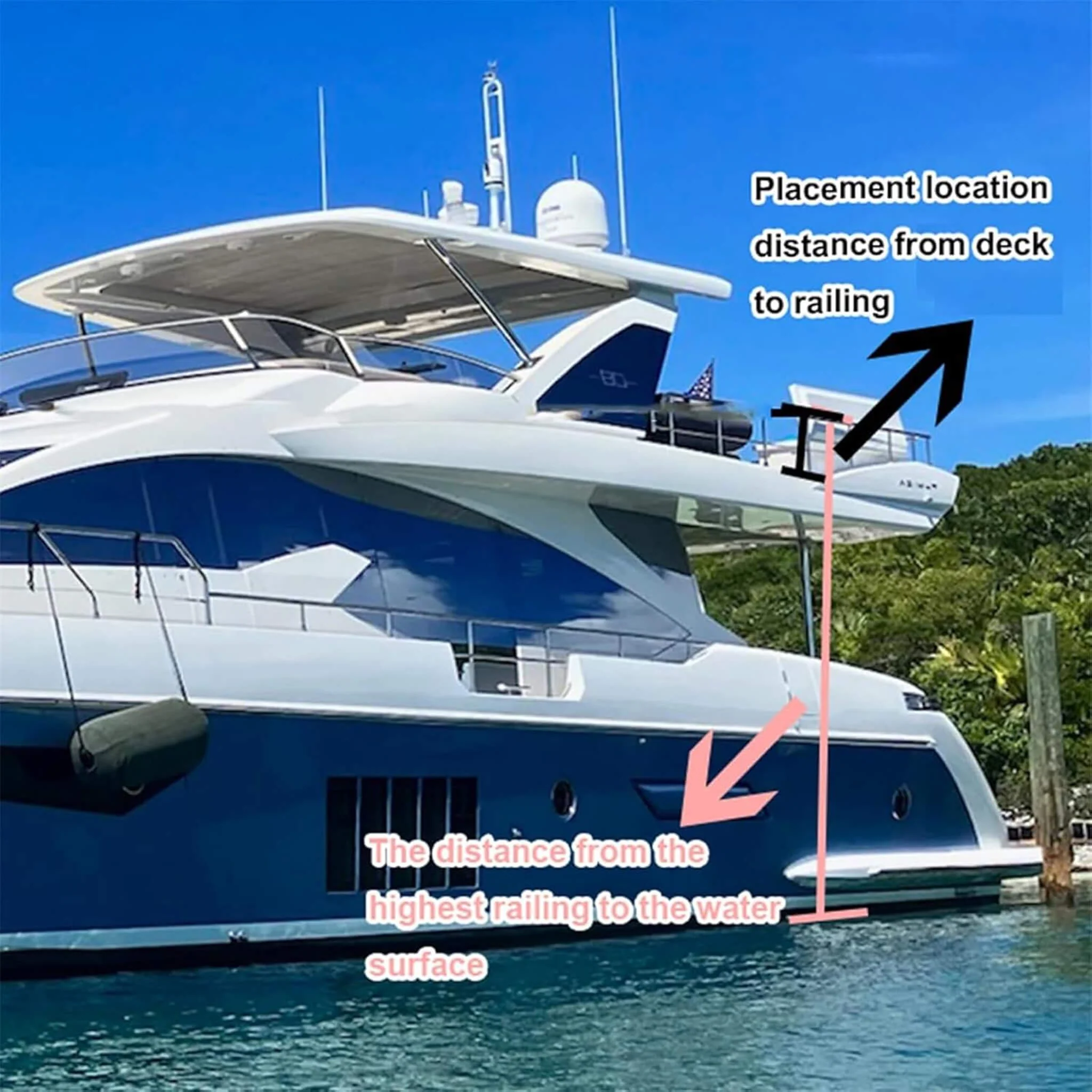 Extra Large Inflatable Floating Yacht Water Slide With Air Pump And Protection Net (SAK97618) - Image 5