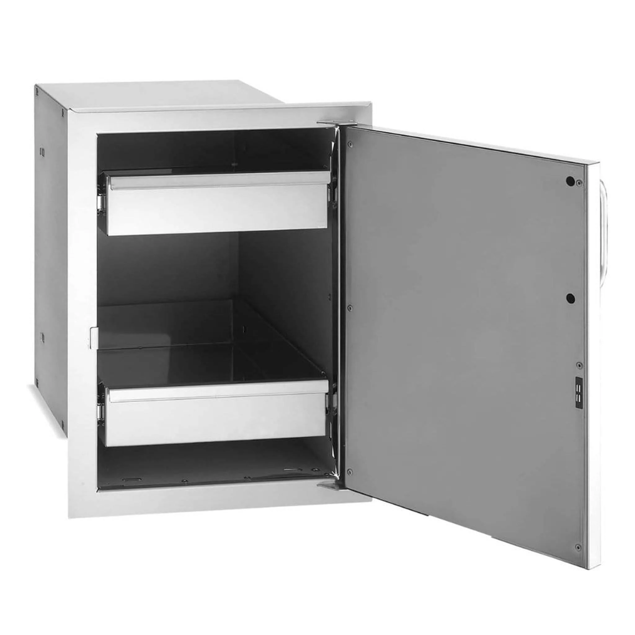 Fire Magic 14" 53820SC Premium Flush Single Access Door w/ Dual Drawers - Image 2