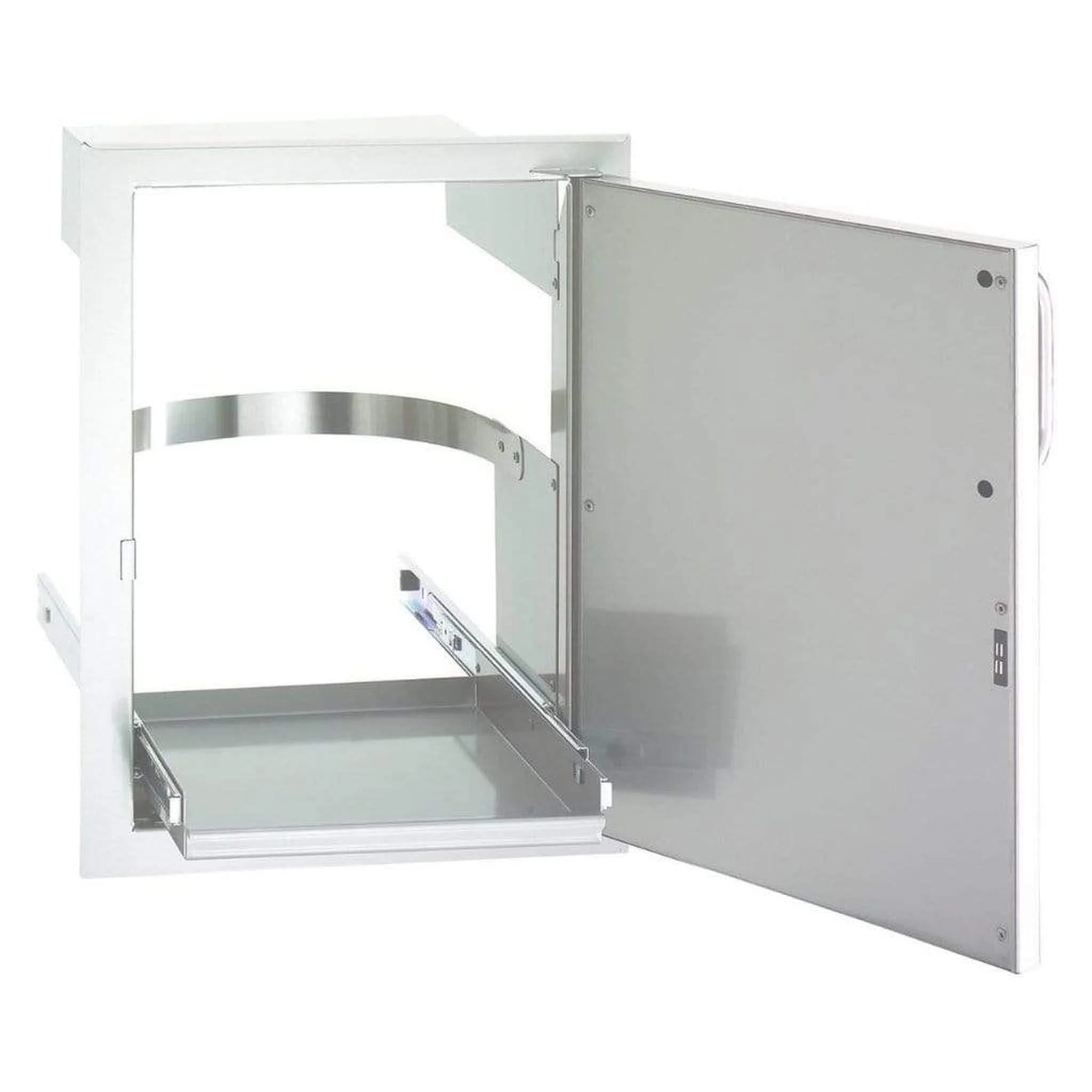 Fire Magic 14" 53820SC Premium Flush Single Access Door w/ Tank Tray and Louvers - Image 2