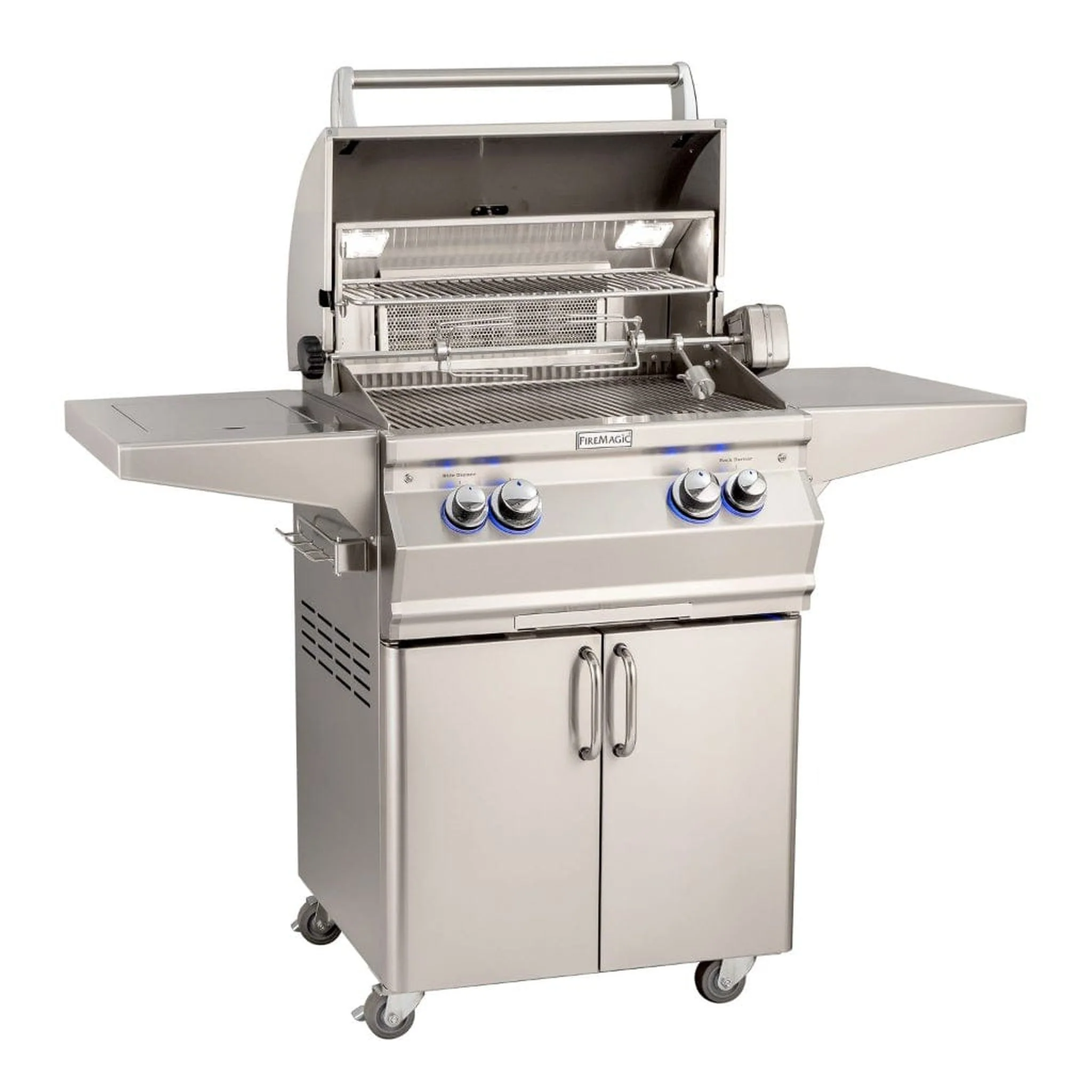 Fire Magic 24" 2-Burner Aurora A430s Gas Grill w/ Single Side Burner & Analog Thermometer - Image 2