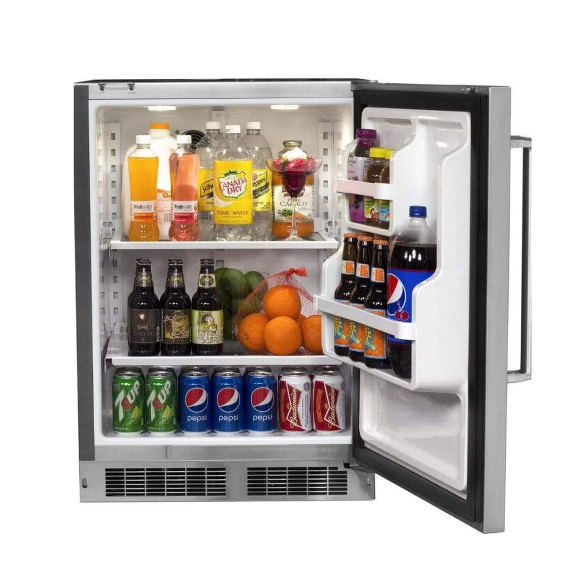 Fire Magic 24" 3589-DR/L Outdoor Rated Compact Refrigerator w/ Stainless Steel Premium Door - Image 2