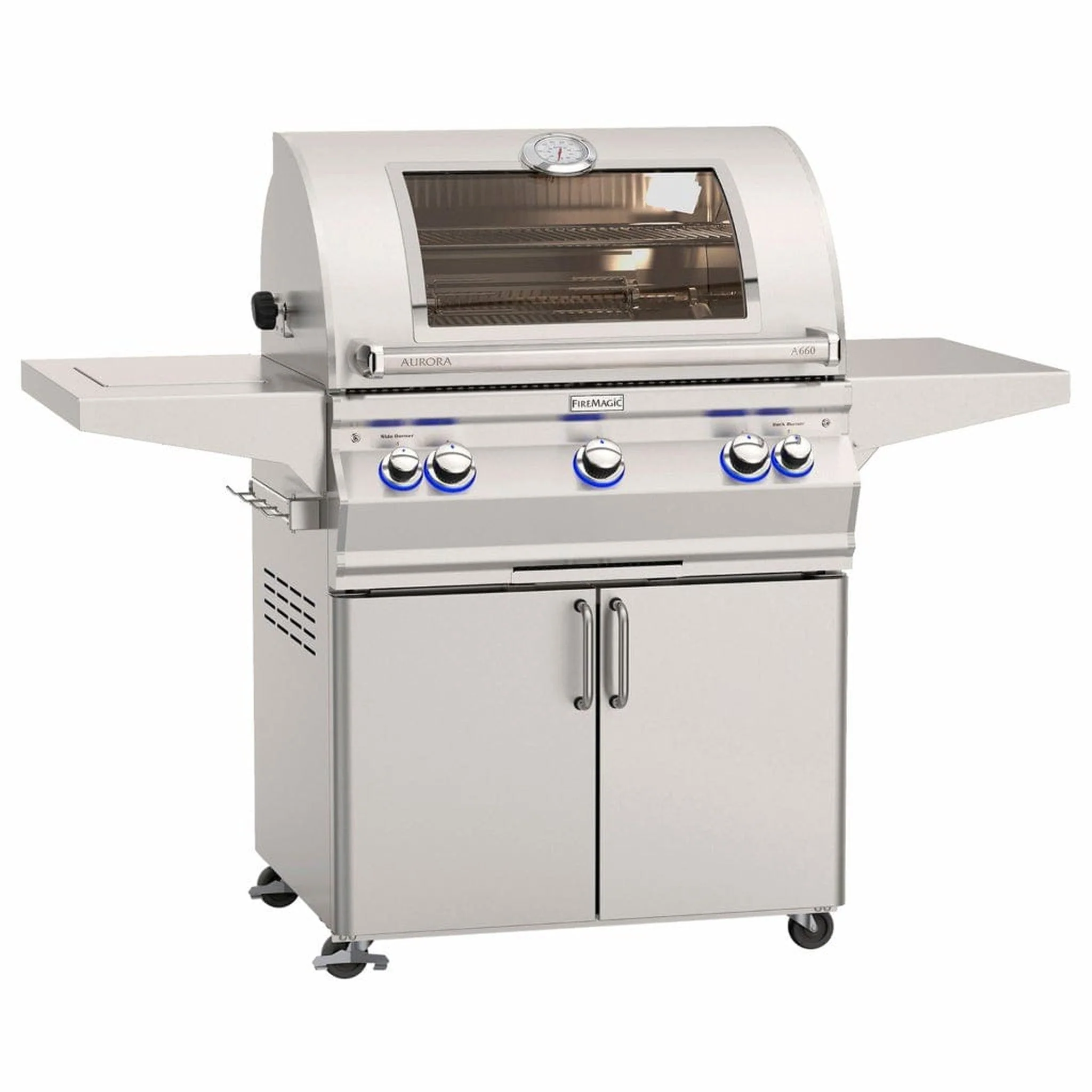 Fire Magic 30" 3-Burner Aurora A660s Gas Grill w/ Single Side Burner & Analog Thermometer - Image 7