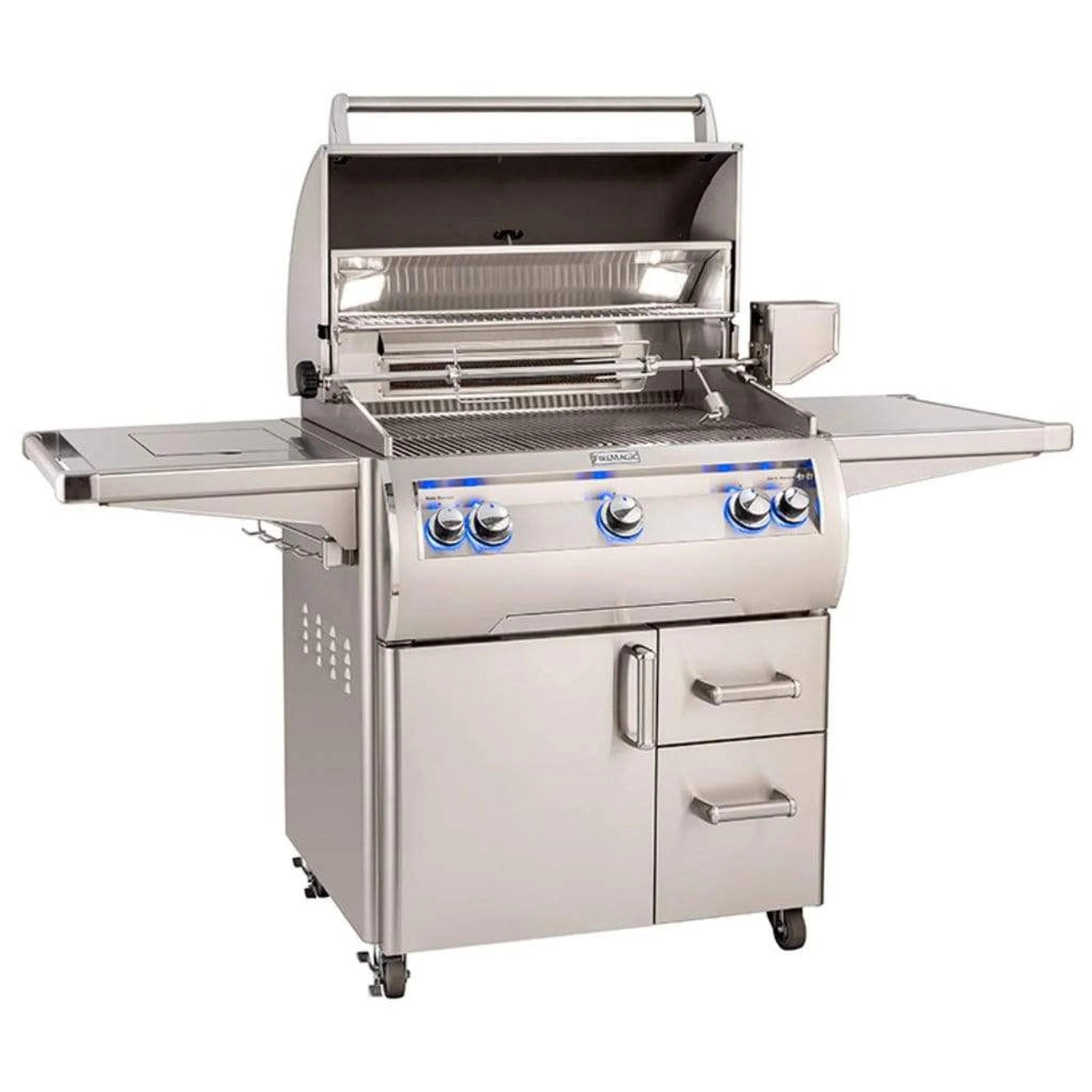 Fire Magic 30" 3-Burner Echelon Diamond E660s Gas Grill w/ Single Side Burner, Rotisserie & Analog Thermometer - Image 2