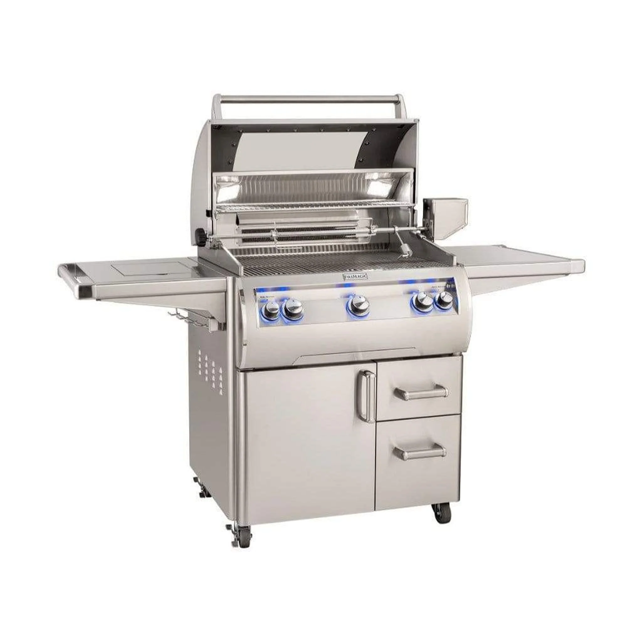 Fire Magic 30" 3-Burner Echelon Diamond E660s Gas Grill w/ Single Side Burner, Rotisserie & Analog Thermometer - Image 4