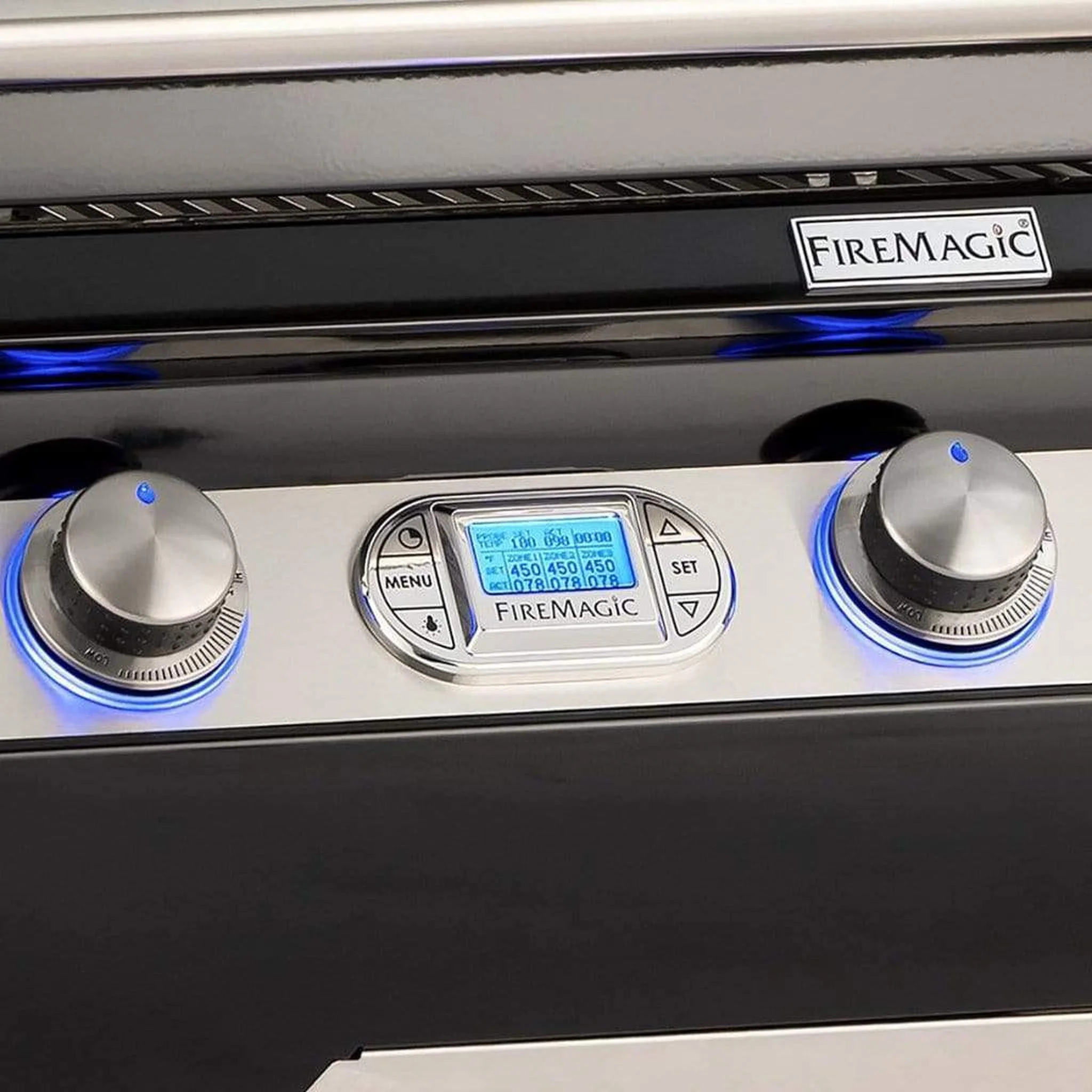 Fire Magic 36" 3-Burner Echelon Black Diamond H790i Built-In Gas Grill w/ Magic View Window, Rotisserie & Digital Thermometer - Image 2