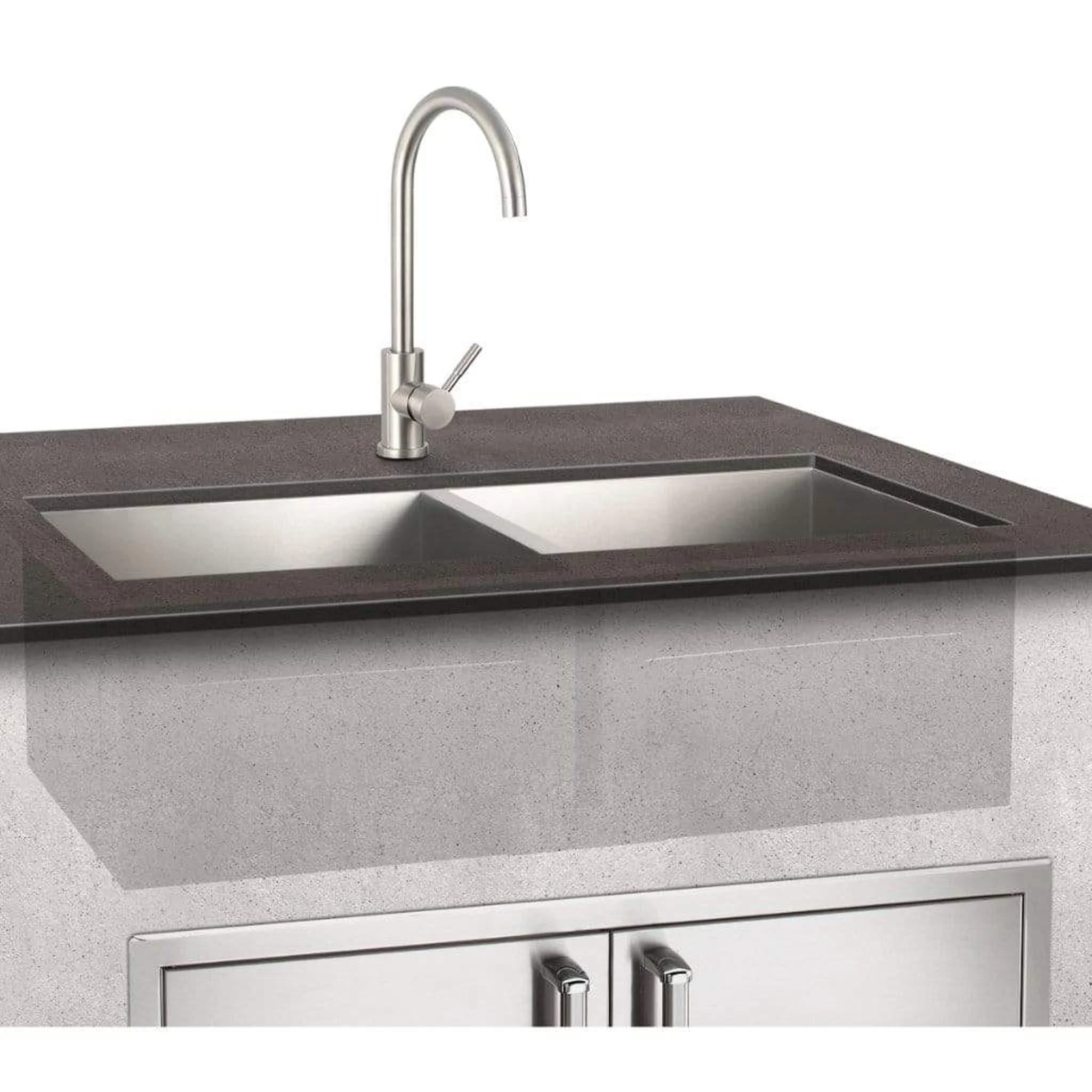 Fire Magic 3836 Stainless Steel Hot And Cold Water Mixer Faucet - Image 2