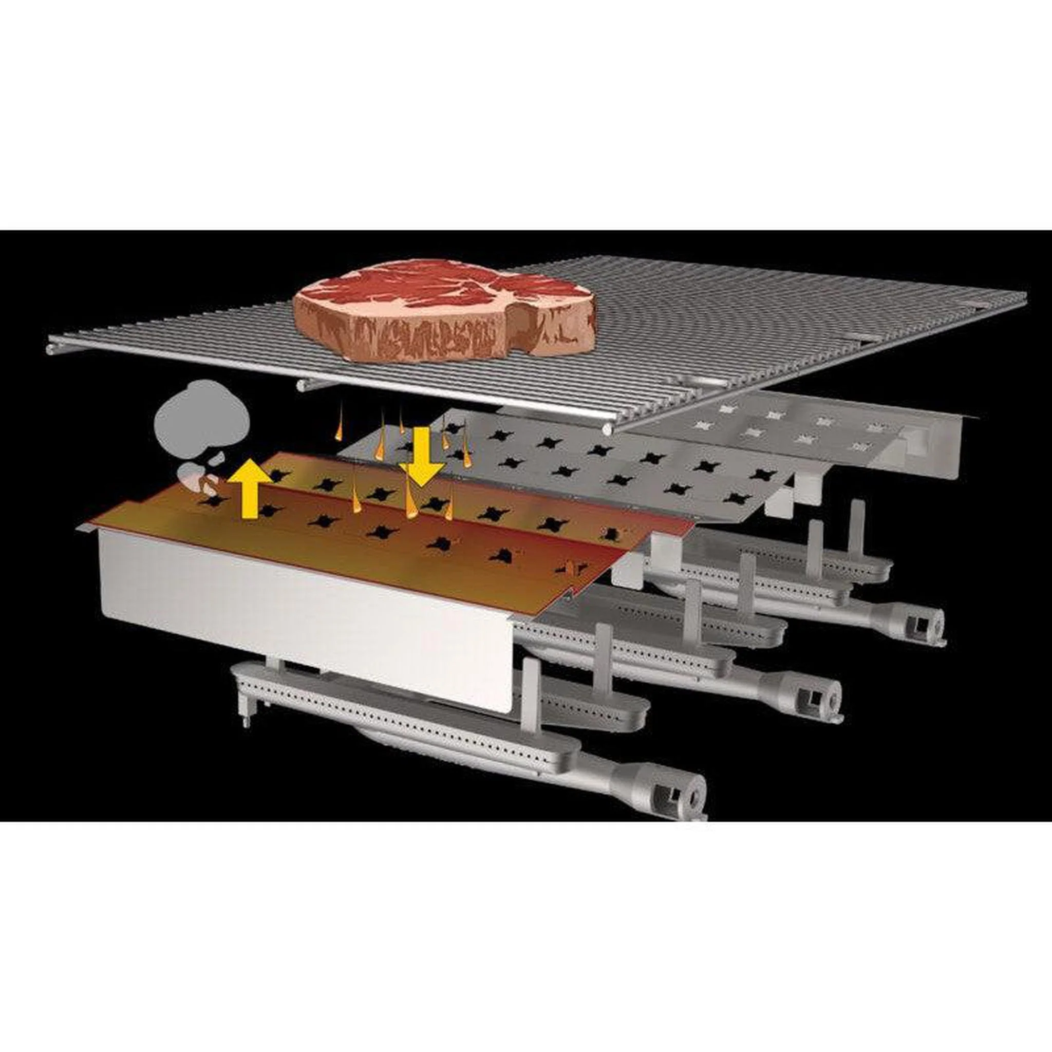 Fire Magic Echelon Diamond E660i 30" 3-Burner Built-In Gas Grill With Digital Thermometer and Optional Magic View Window - Image 2