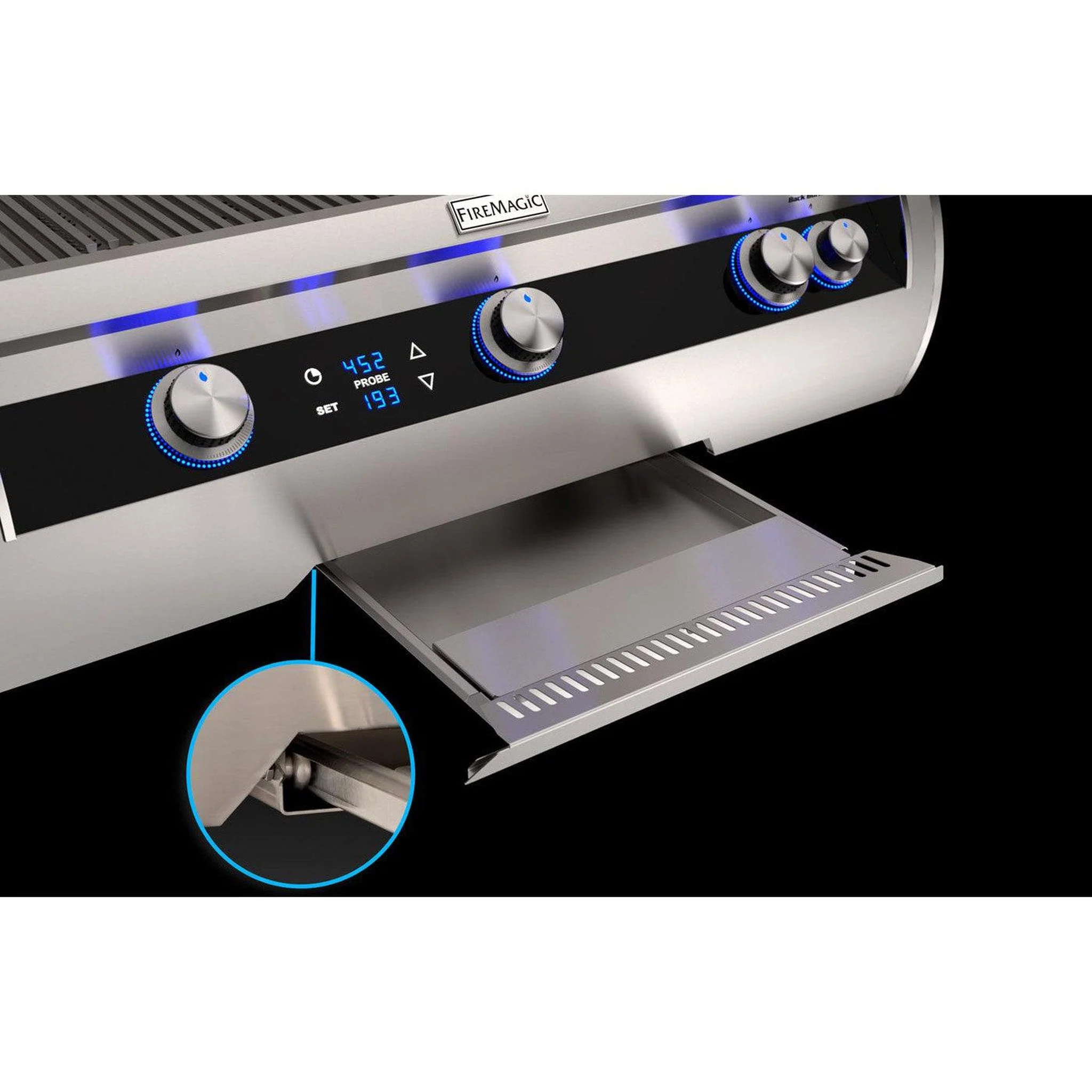 Fire Magic Echelon Diamond E660i 30" 3-Burner Built-In Gas Grill With Digital Thermometer and Optional Magic View Window - Image 5