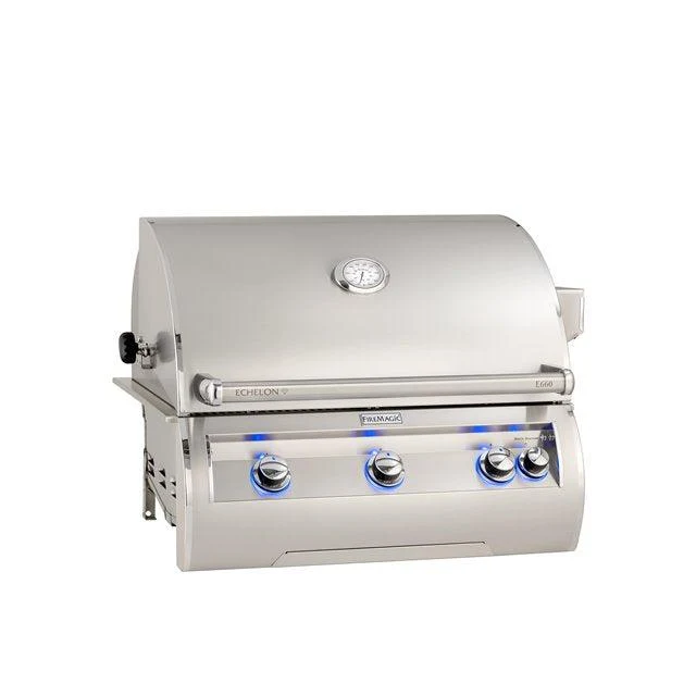 Fire Magic Echelon Diamond E660i 30" 3-Burner Built-In Propane Gas Grill With Analog Thermometer (Previous Model)