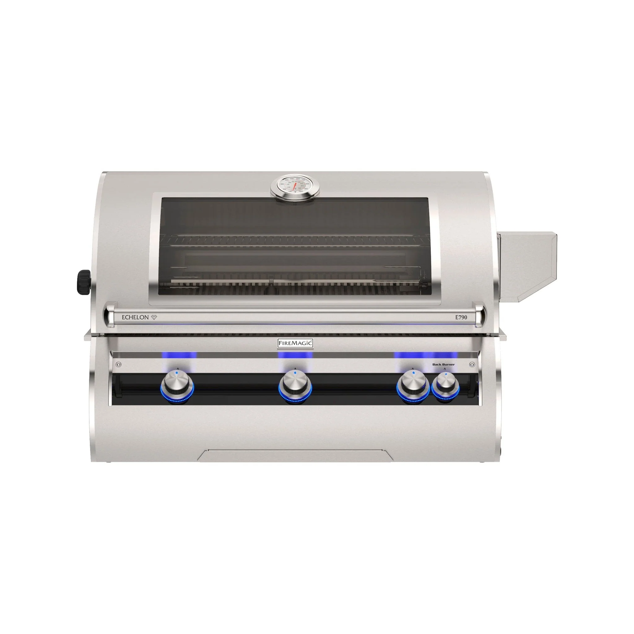 Fire Magic Echelon Diamond E790i 36" 3-Burner Built-In Gas Grill With Analog Thermometer and Optional Magic View Window - Image 10