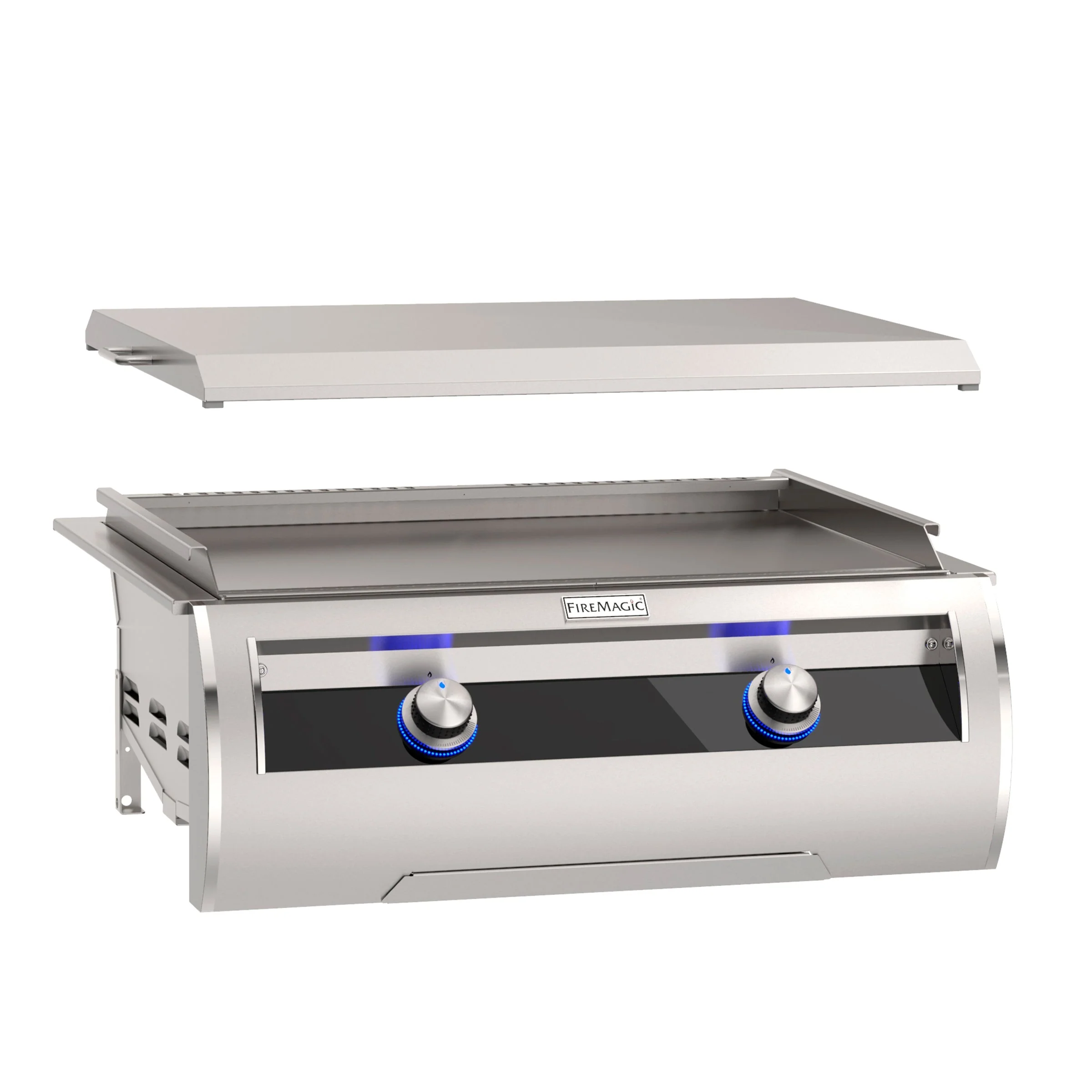 Fire Magic Echelon E660i 30" Black Glass Built-In Natural Gas Gourmet Griddle