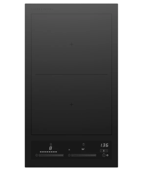 Fisher & Paykel 12" Series 7 2‑Zone Induction Cooktop with SmartZone, Black Glass – CI122ZDTB5
