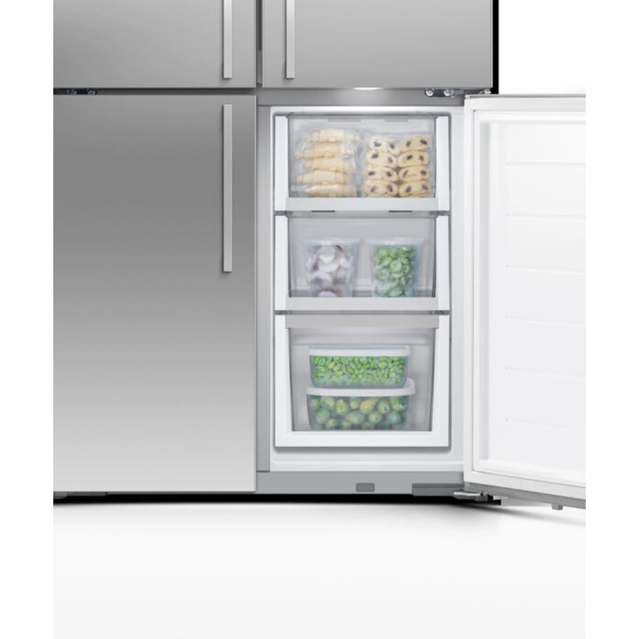 Fisher & Paykel 18.9 cu ft Series 7 Quad Door Refrigerator Freezer Ice, & Water - RF203QDUVX1 - Image 10