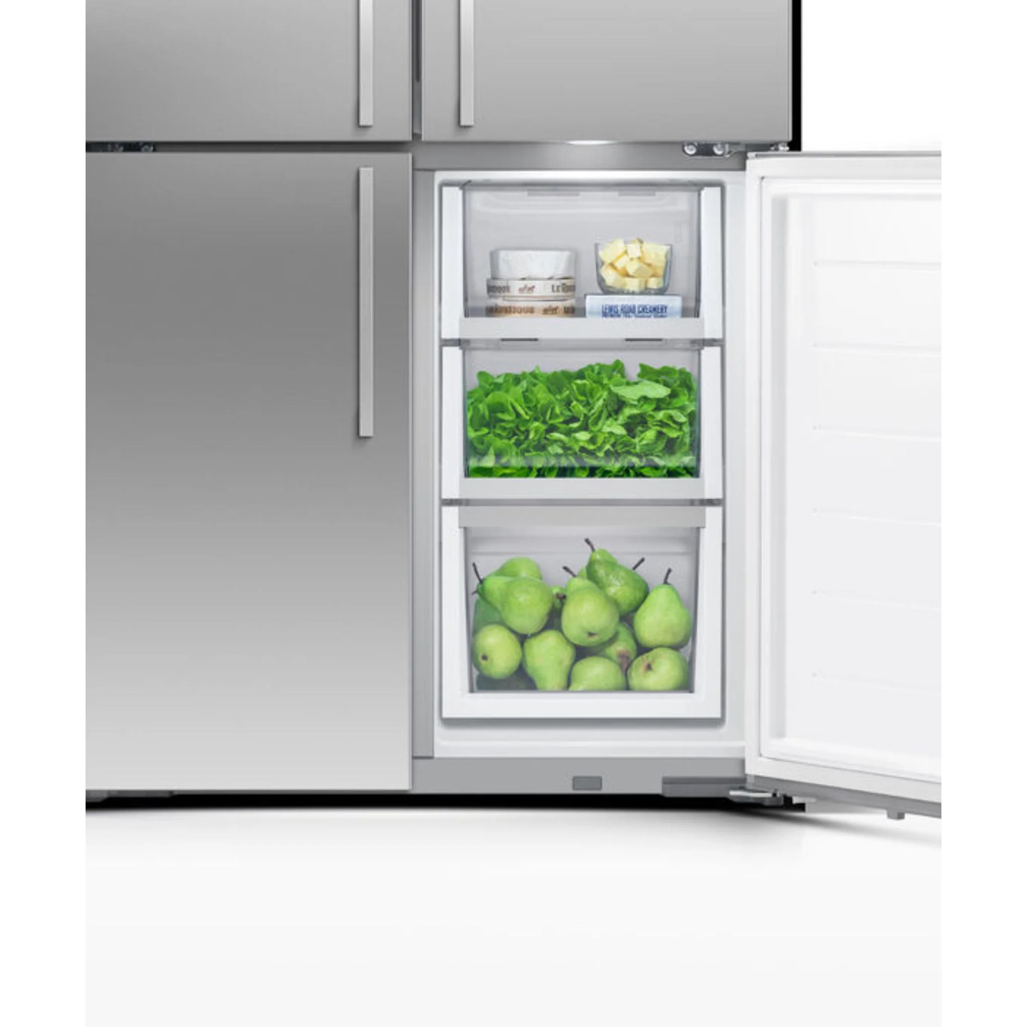 Fisher & Paykel 18.9 cu ft Series 7 Quad Door Refrigerator Freezer Ice, & Water - RF203QDUVX1 - Image 11