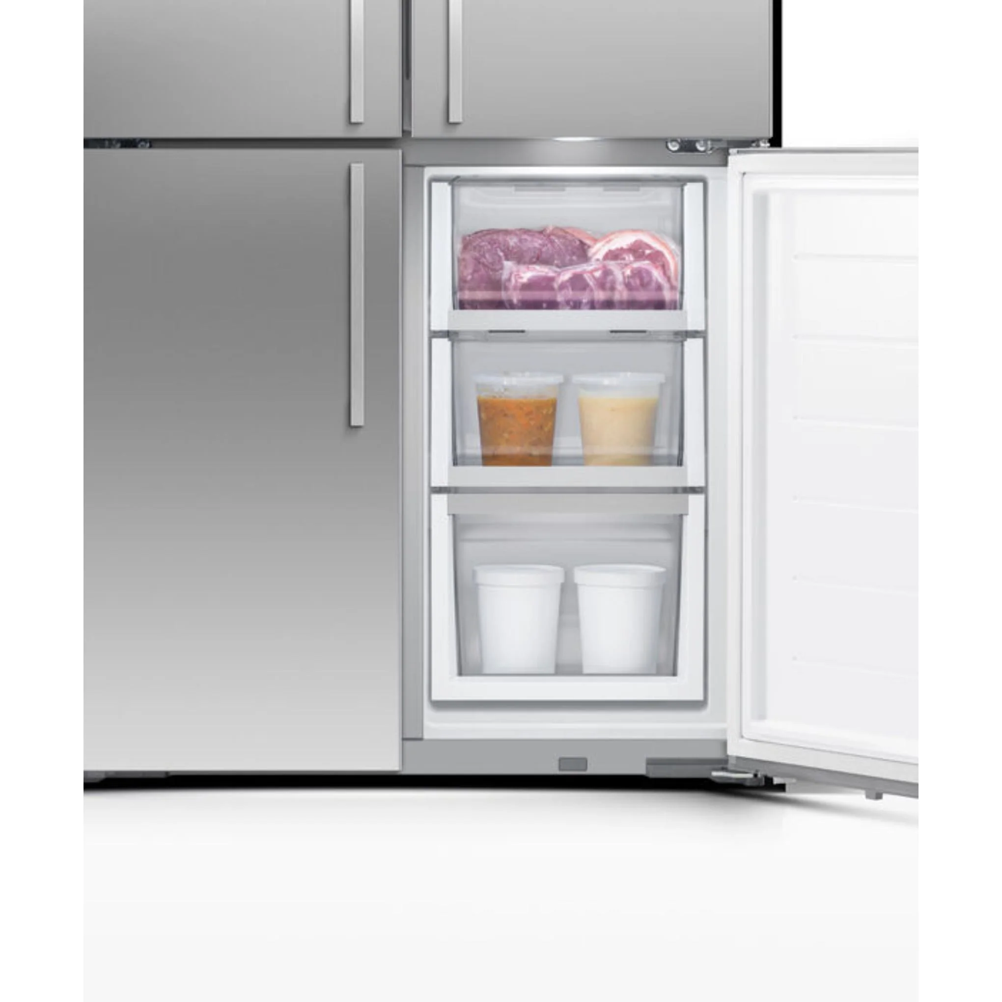 Fisher & Paykel 18.9 cu ft Series 7 Quad Door Refrigerator Freezer Ice, & Water - RF203QDUVX1 - Image 12