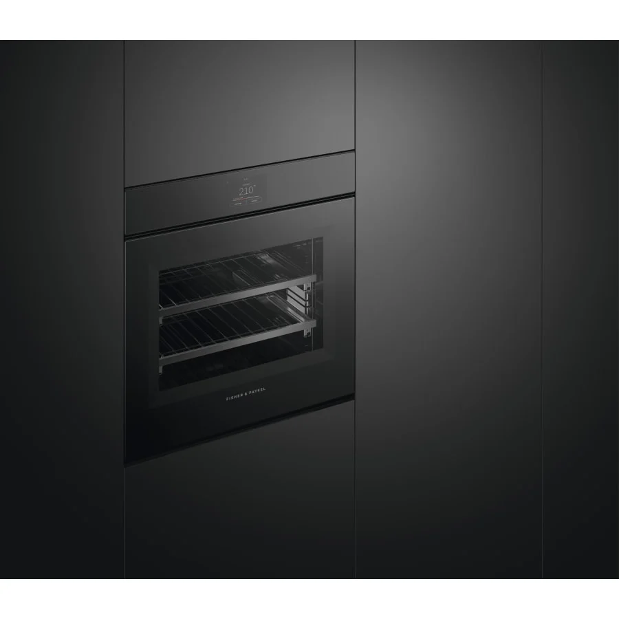 Fisher & Paykel 24" Series 11 Minimal Handleless Combi-Steam Oven, Black Glass – OS24SMTNB1 - Image 3