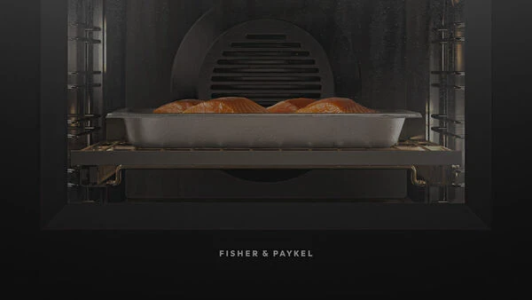 Fisher & Paykel 24" Series 11 Minimal Handleless Combi-Steam Oven, Black Glass – OS24SMTNB1 - Image 7