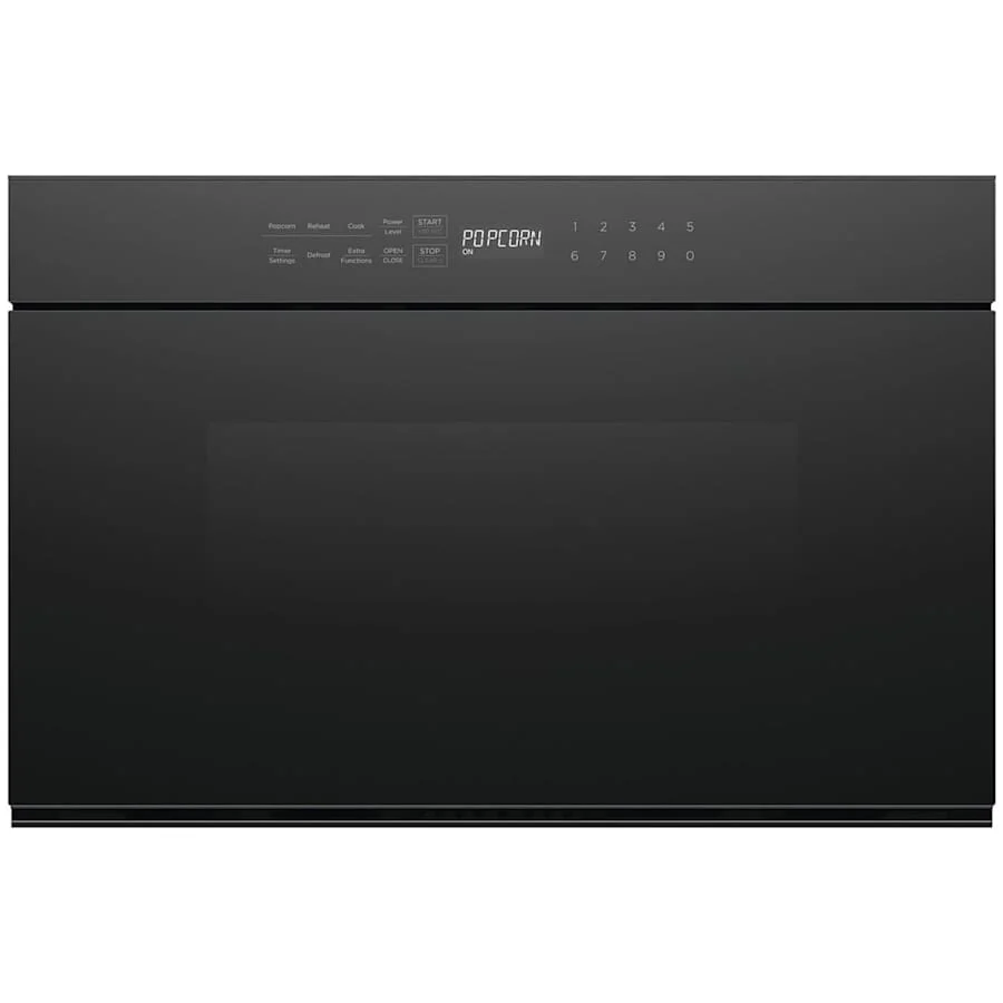 Fisher & Paykel 24" Series 7 Contemporary Microwave Drawer, Black Glass – OMD24SDB1