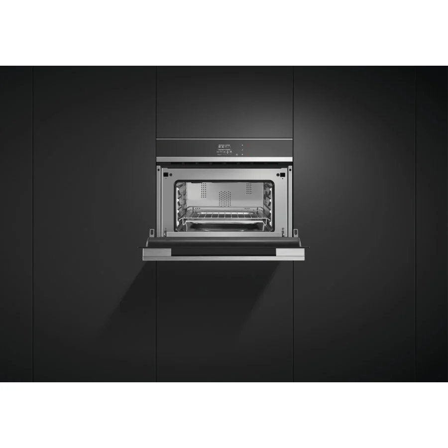 Fisher & Paykel 24" Series 9 Contemporary Compact Convection Speed Oven, Black Glass – OM24NDB1 - Image 9