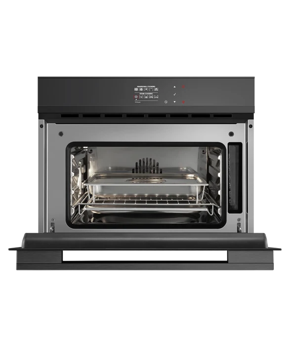 Fisher & Paykel 24" Series 9 Minimal Compact Combi-Steam Oven, Black Glass – OS24NDBB1 - Image 2