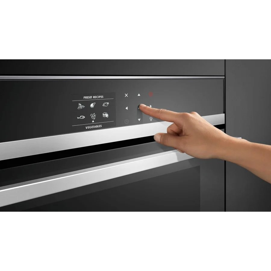 Fisher & Paykel 24" Series 9 Minimal Compact Convection Speed Oven, Black Glass – OM24NDBB1 - Image 3
