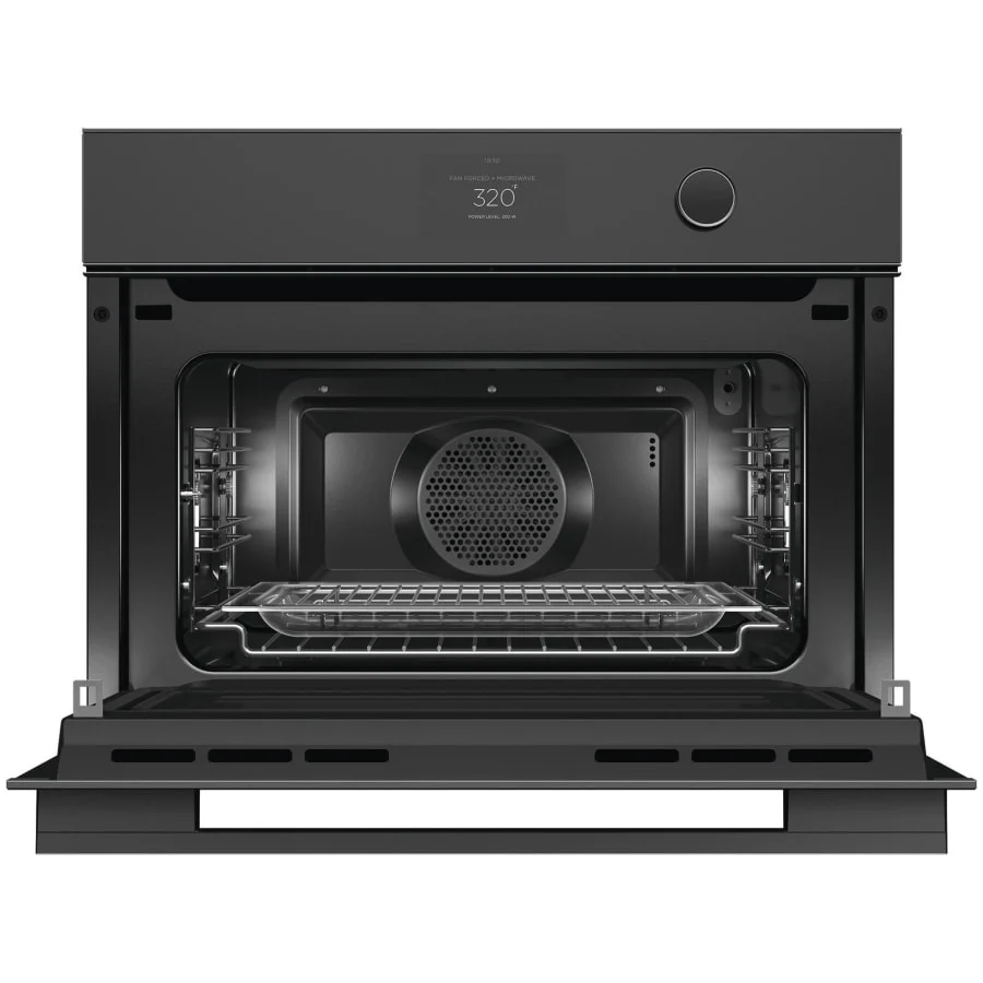 Fisher & Paykel 24" Series 9 Minimal Compact Convection Speed Oven, Black Glass – OM24NMTDB1 - Image 2