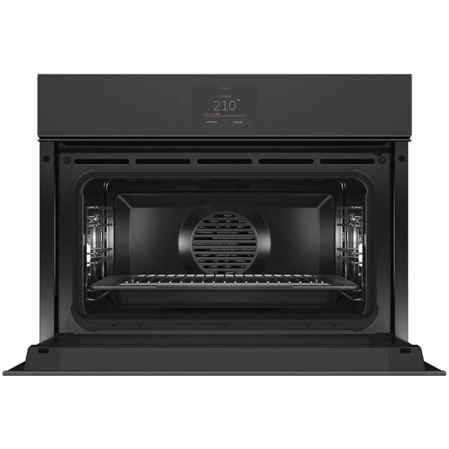 Fisher & Paykel 24" Series 9 Minimal Handleless Compact Combi-Steam Oven, Black Glass – OS24NMTNB1 - Image 2