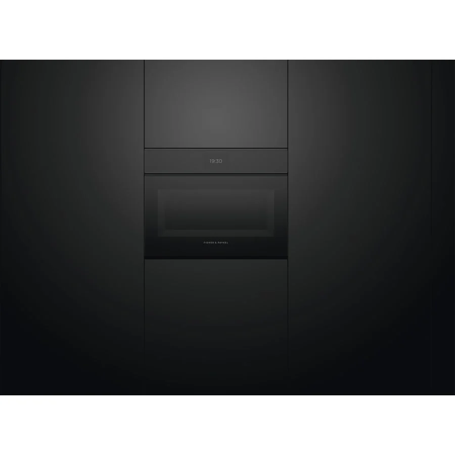Fisher & Paykel 24" Series 9 Minimal Handleless Compact Convection Speed Oven, Black Glass – OM24NMTNB1 - Image 3