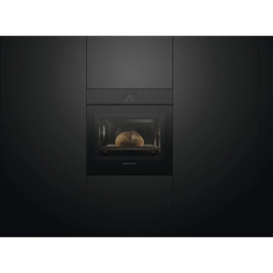 Fisher & Paykel 24" Series 9 Minimal Handleless Self-Cleaning Oven, Black Glass – OB24SMPTNB1 - Image 3
